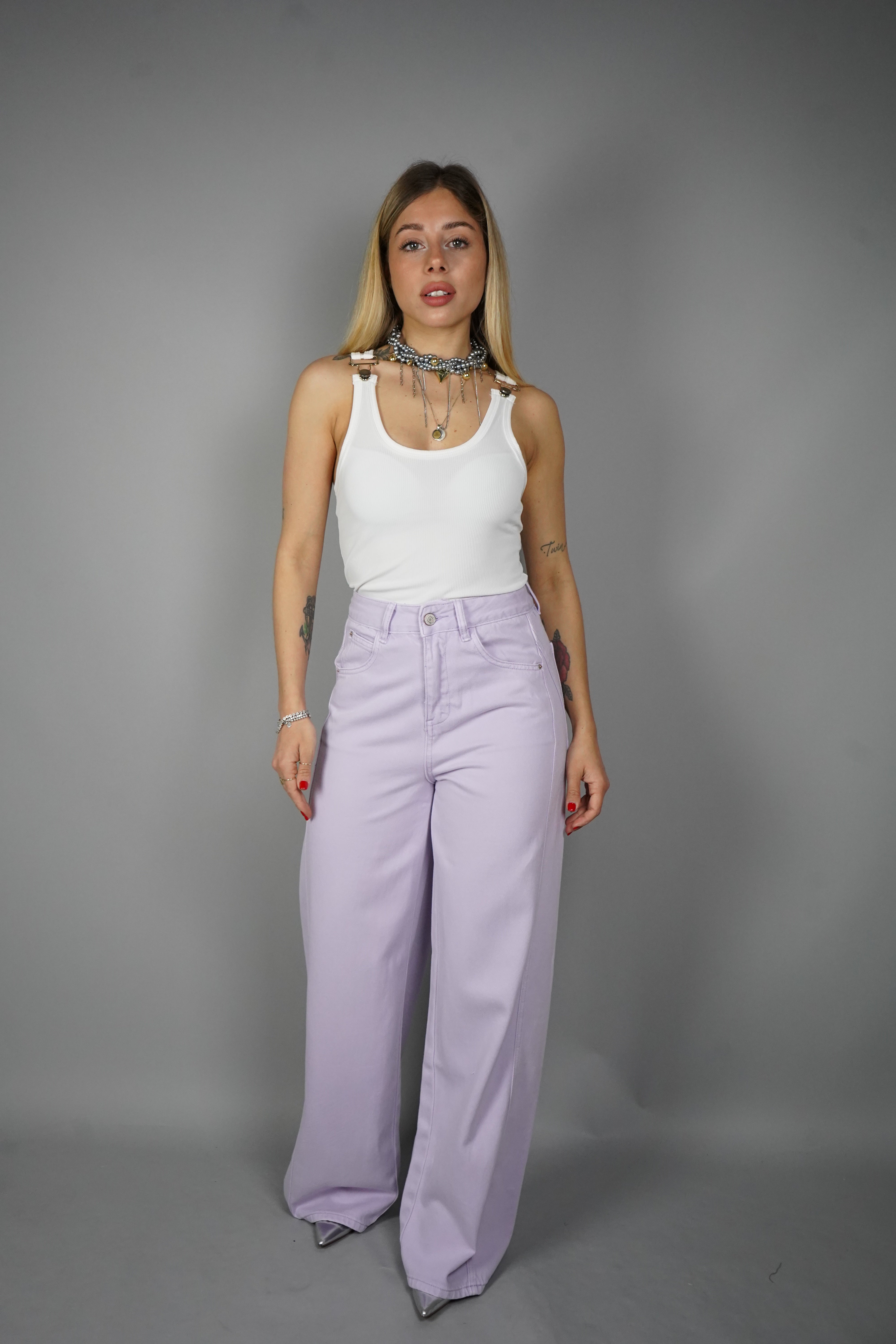 JEANS WIDE LILLA