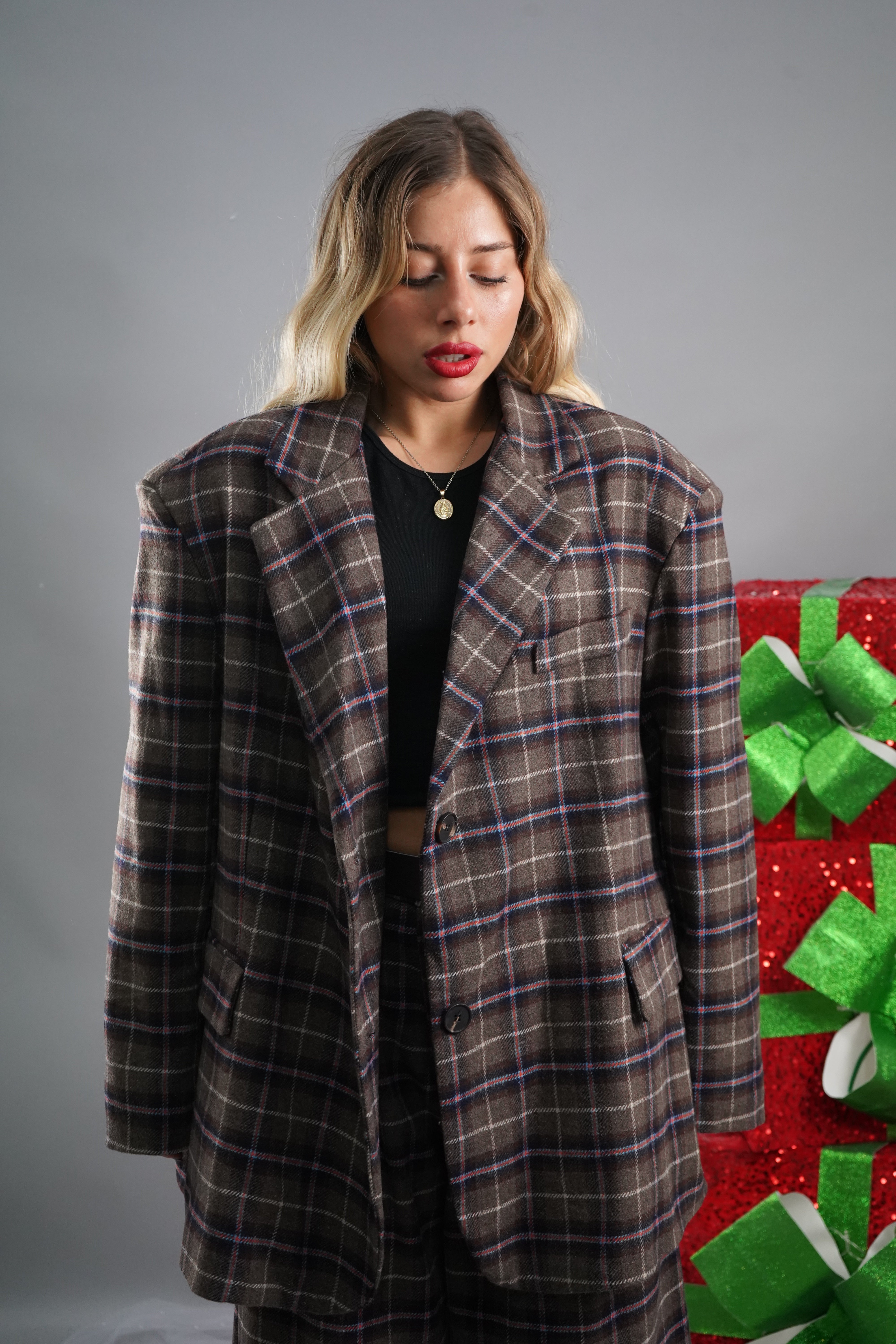 COORDINATO QUADRI VERDE