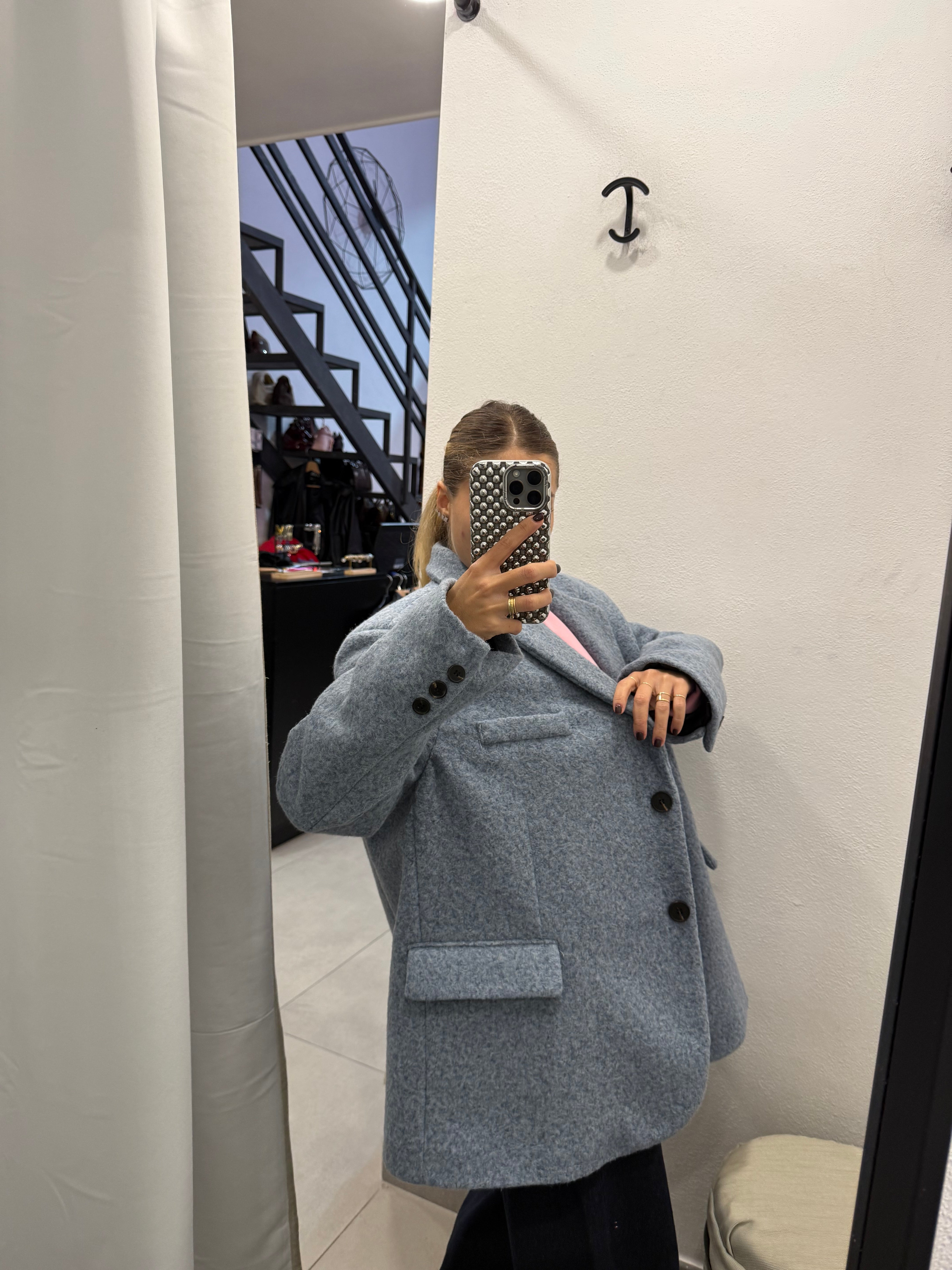 BLAZER LANA TEDDY AZZURRO