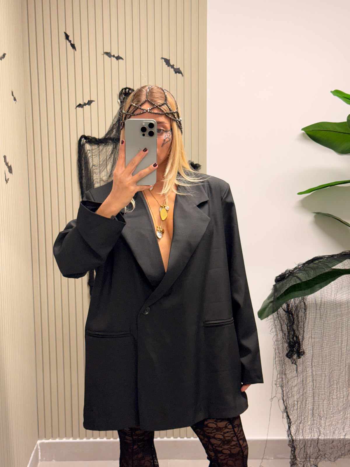 BLAZER OVERSIZE ANITA NERO