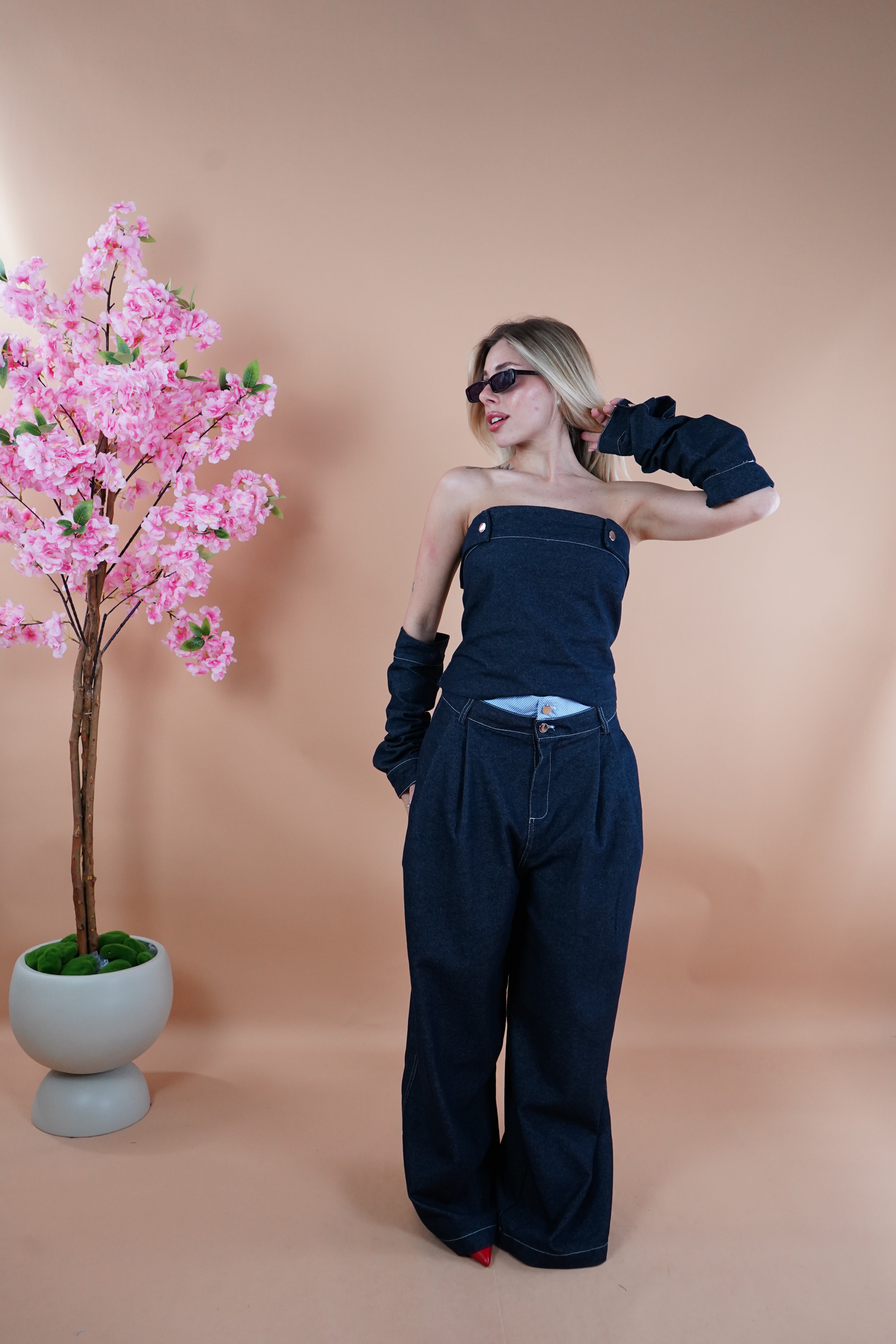 COORDINATO MARIKA DENIM SCURO