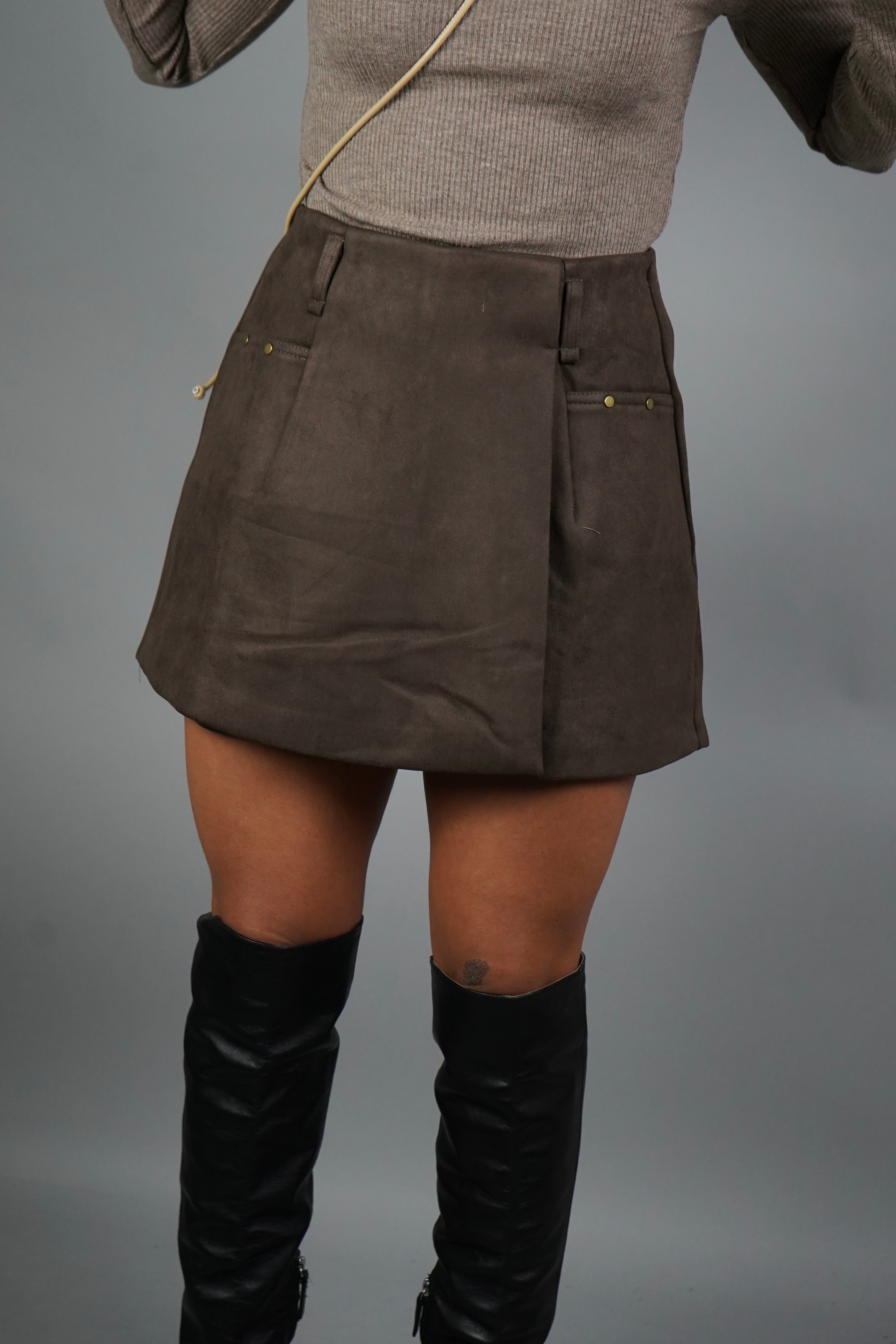 PANTAGONNA CAMOSCIO FANGO