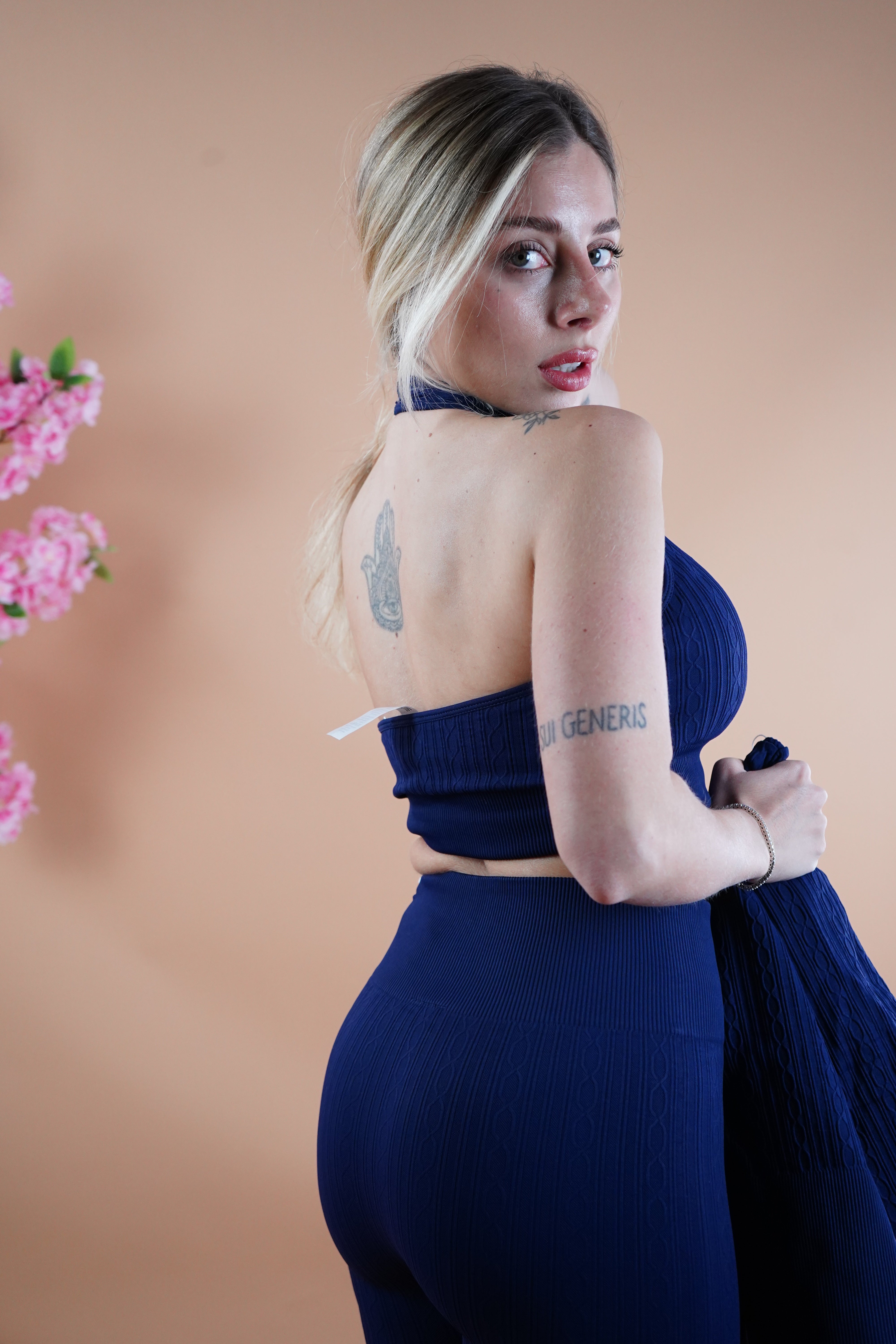 COORDINATO GYM PAOLA BLU SCURO