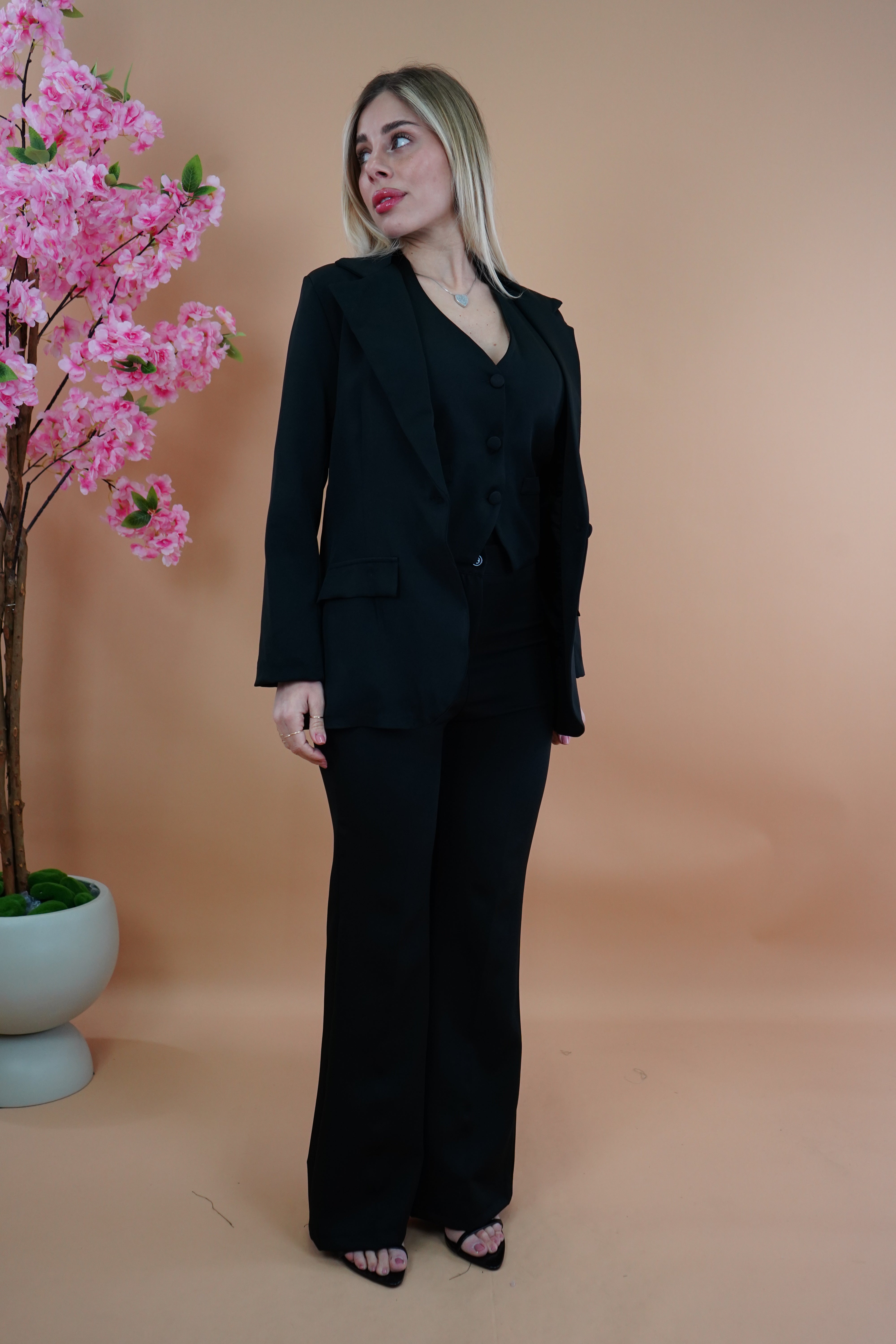 TAILLEUR TRE PEZZI AMBRA NERO