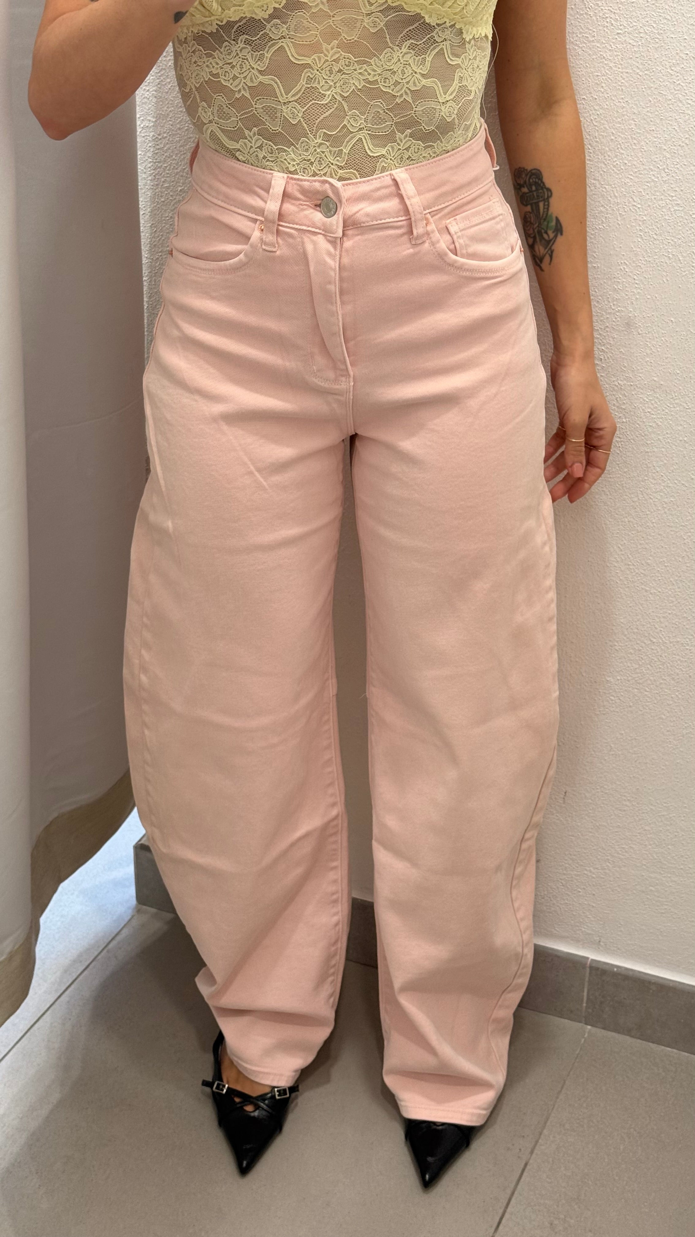 JEANS BALLON ROSA