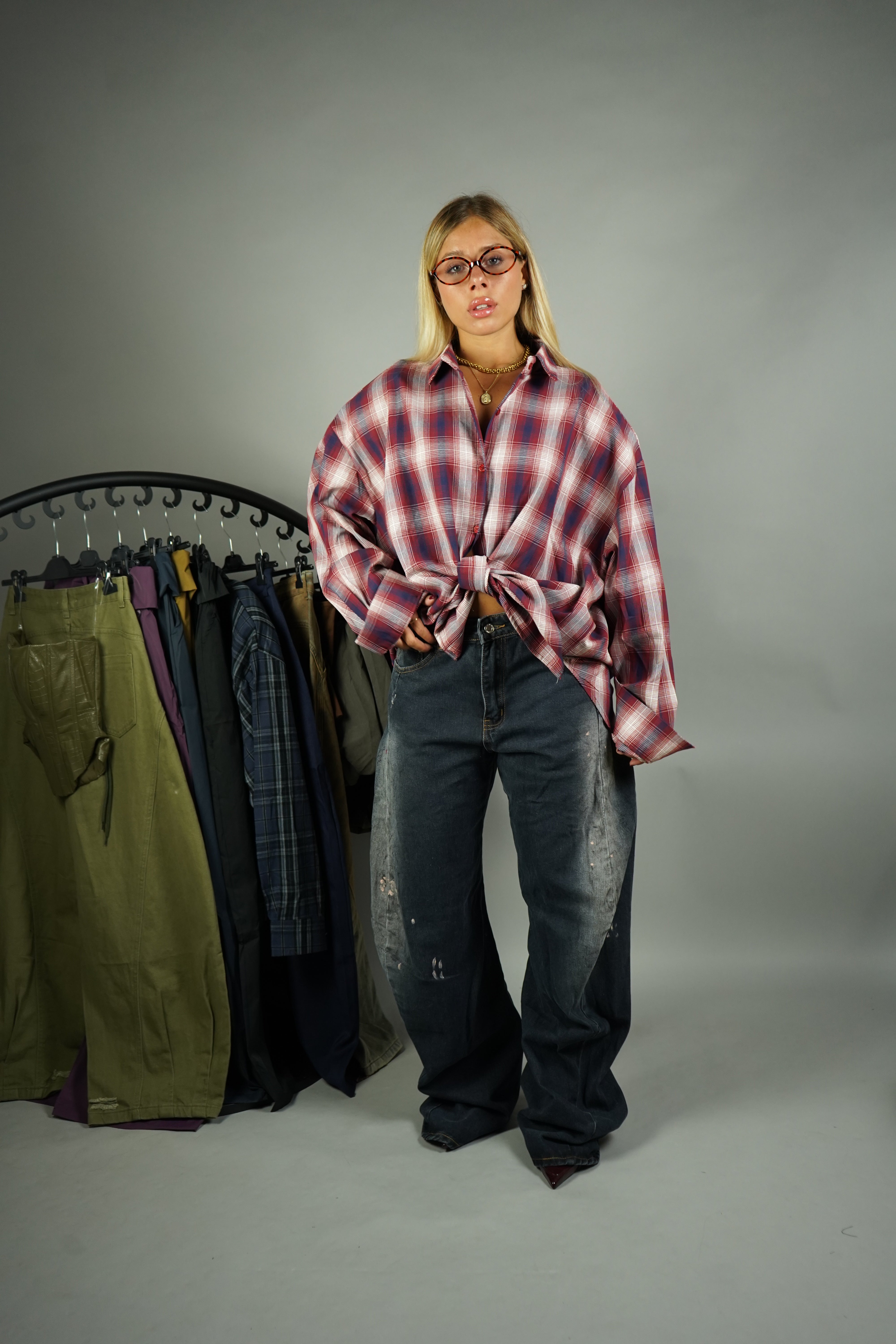 JEANS ACNE BLU SCURO