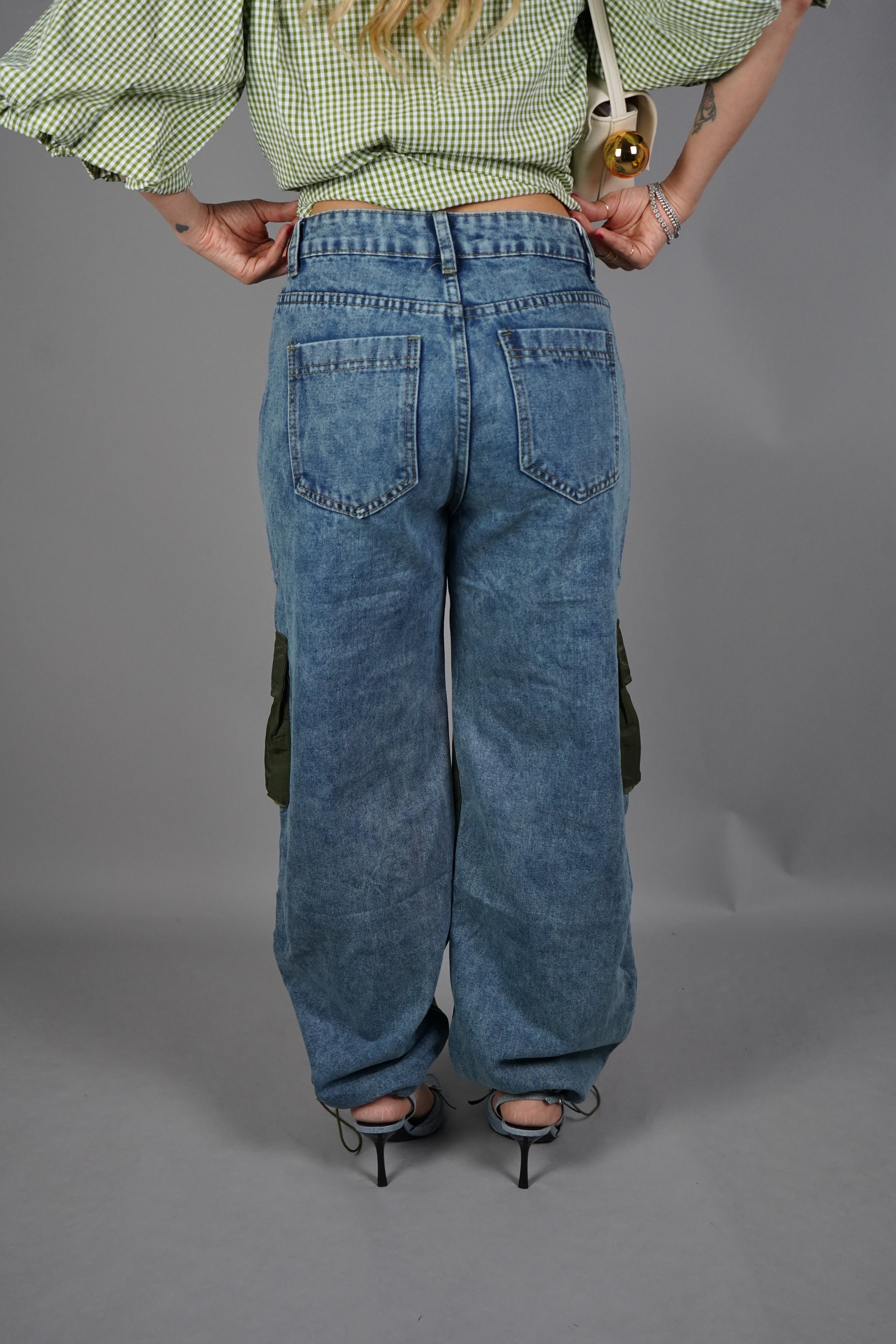 CARGO PARACHUTE DENIM MILITARE
