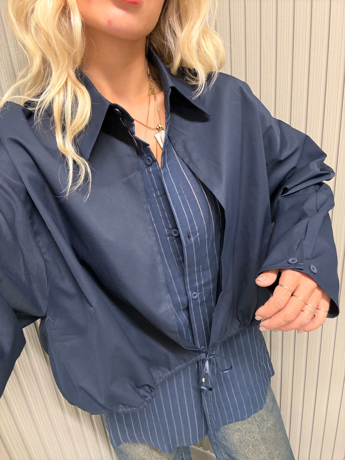 CAMICIA ANNA BLU