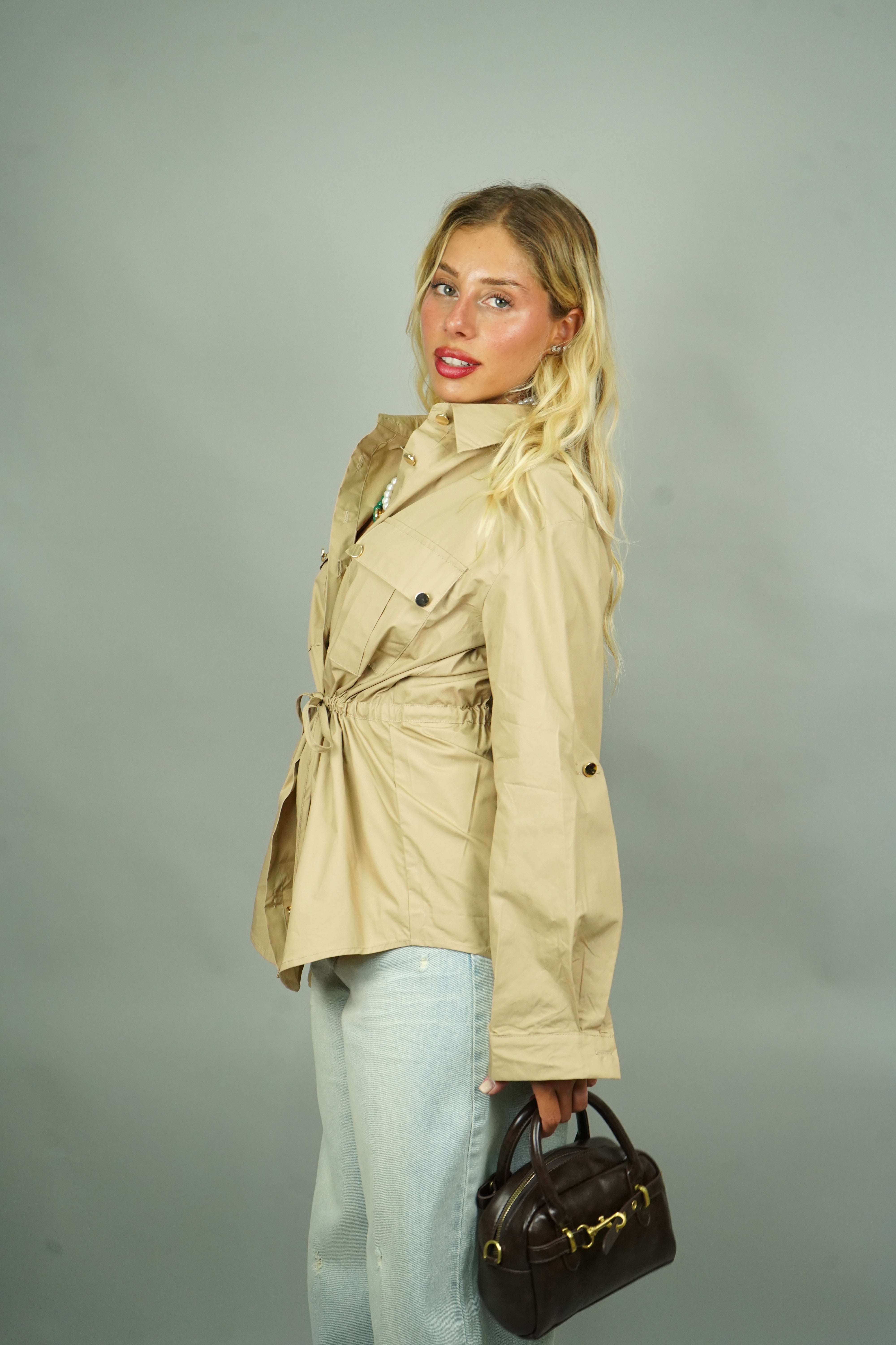 CAMICIA SARIANA BEIGE