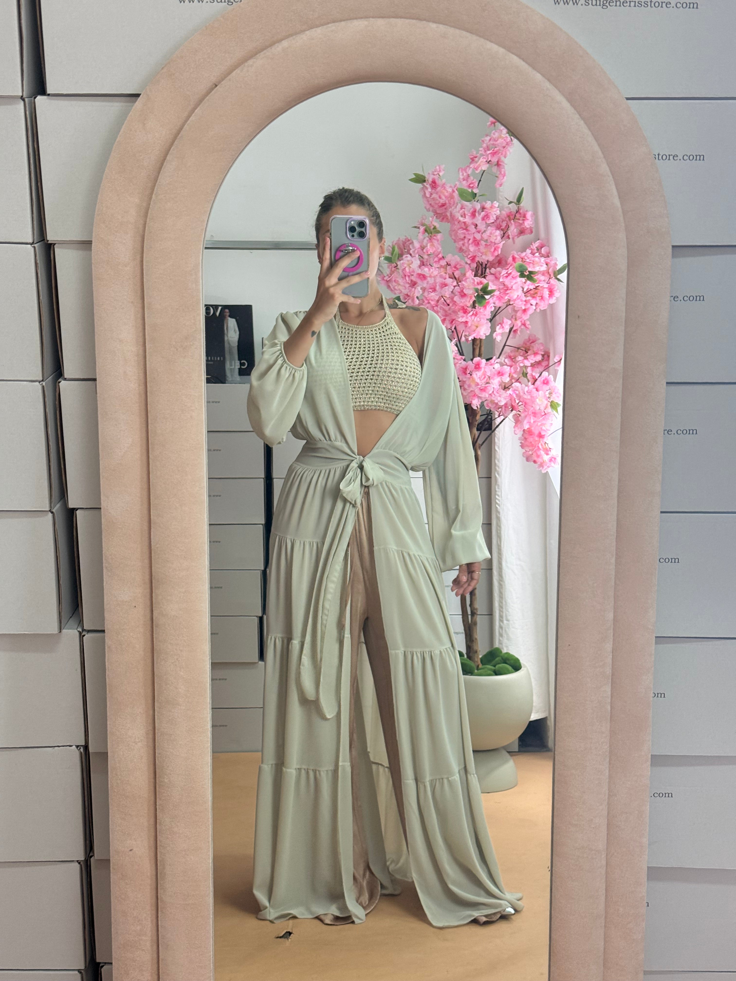 KIMONO MARGHERITA BEIGE