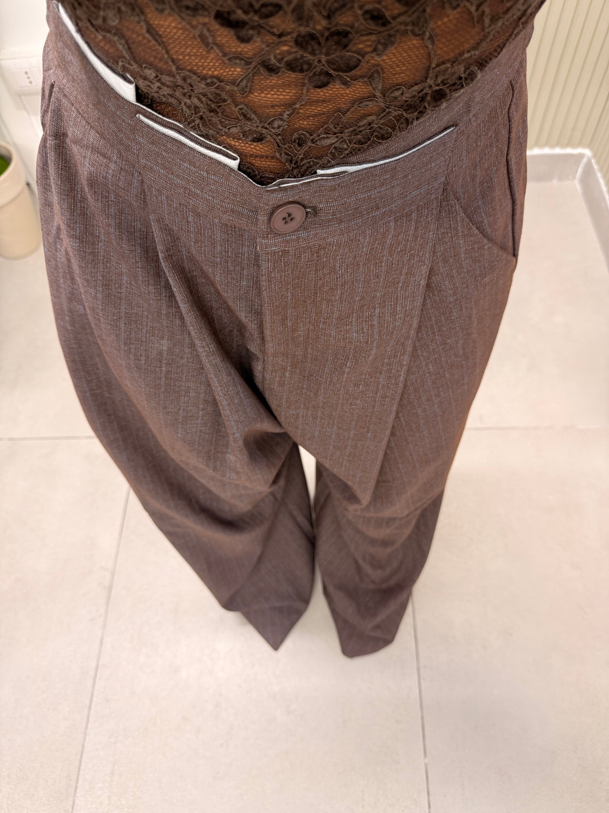 PANTALONE CLARISSA MARRONE