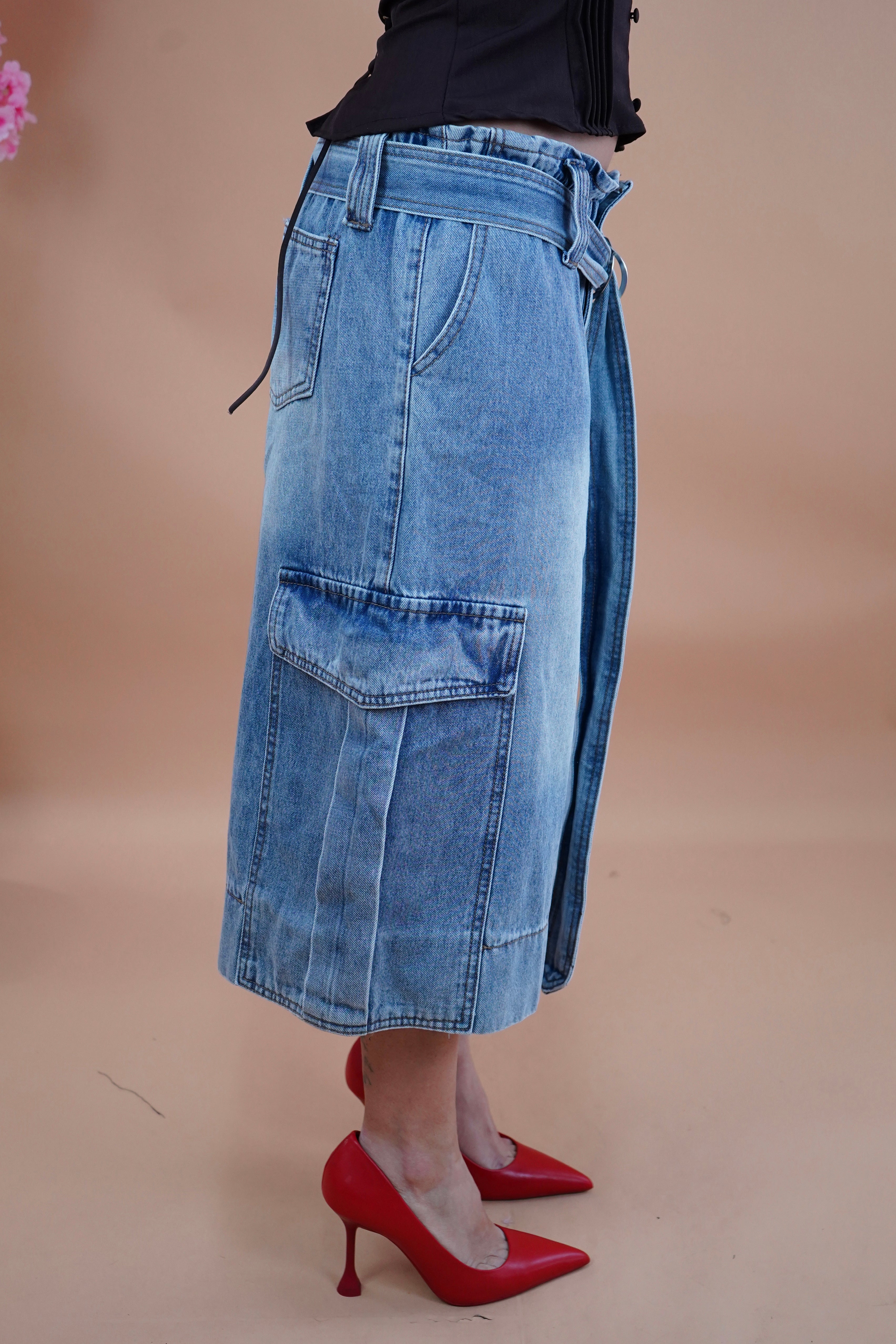 BERMUDA BAGGY CON TASCONI