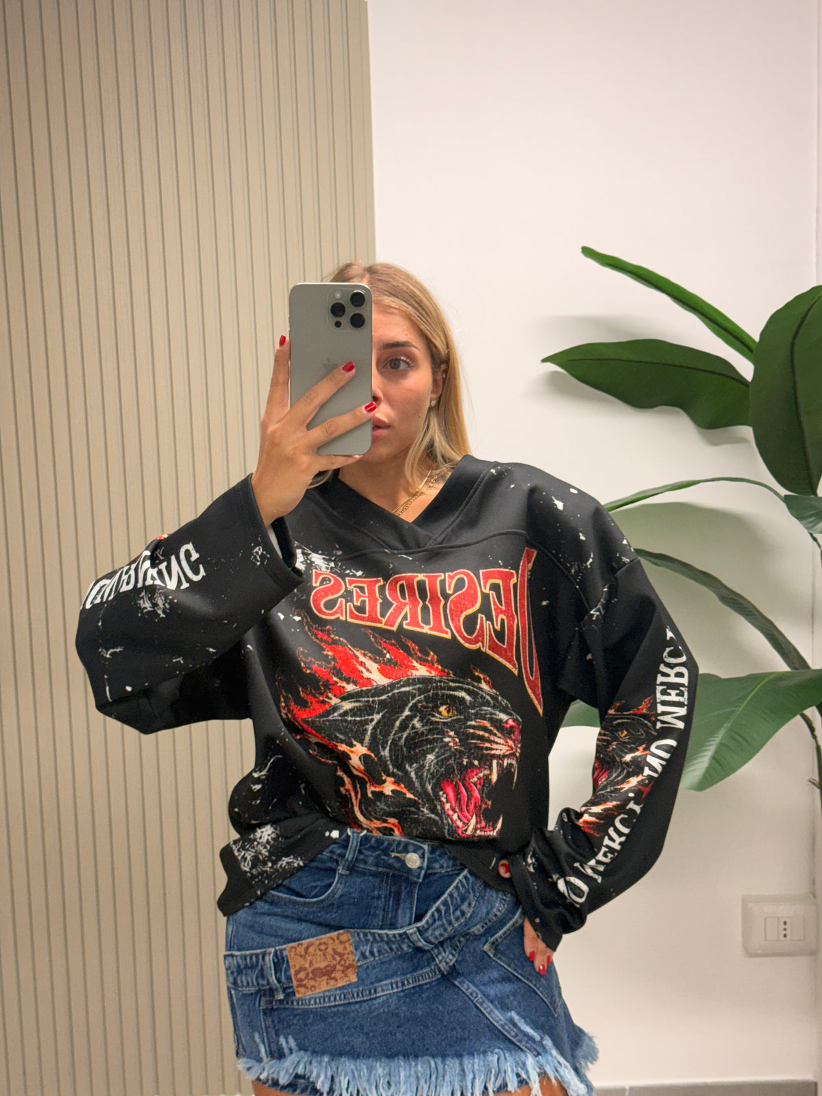 MINIGONNA DENIM ASTRO