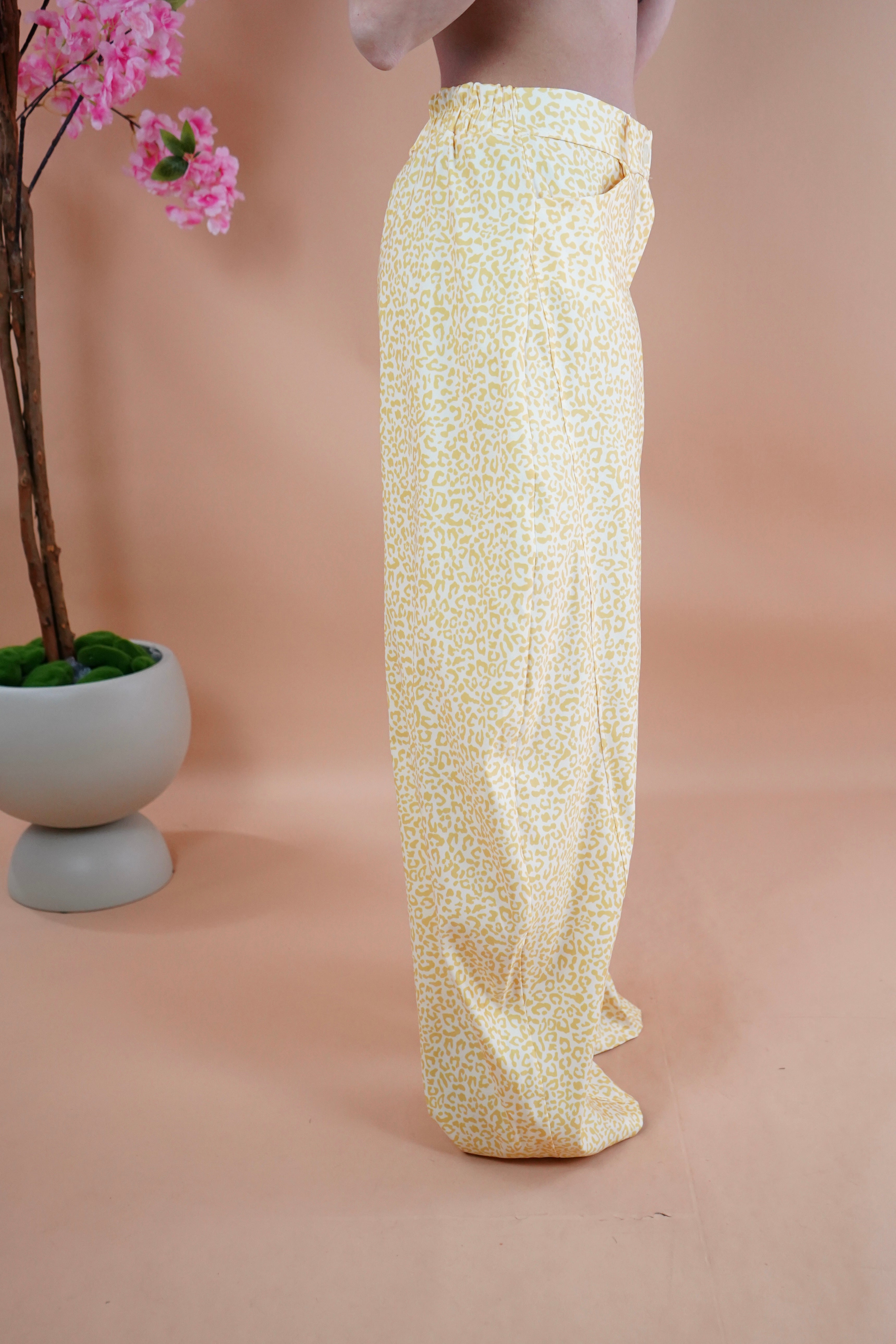 COORDINATO BALLON ANIMALIER GIALLO