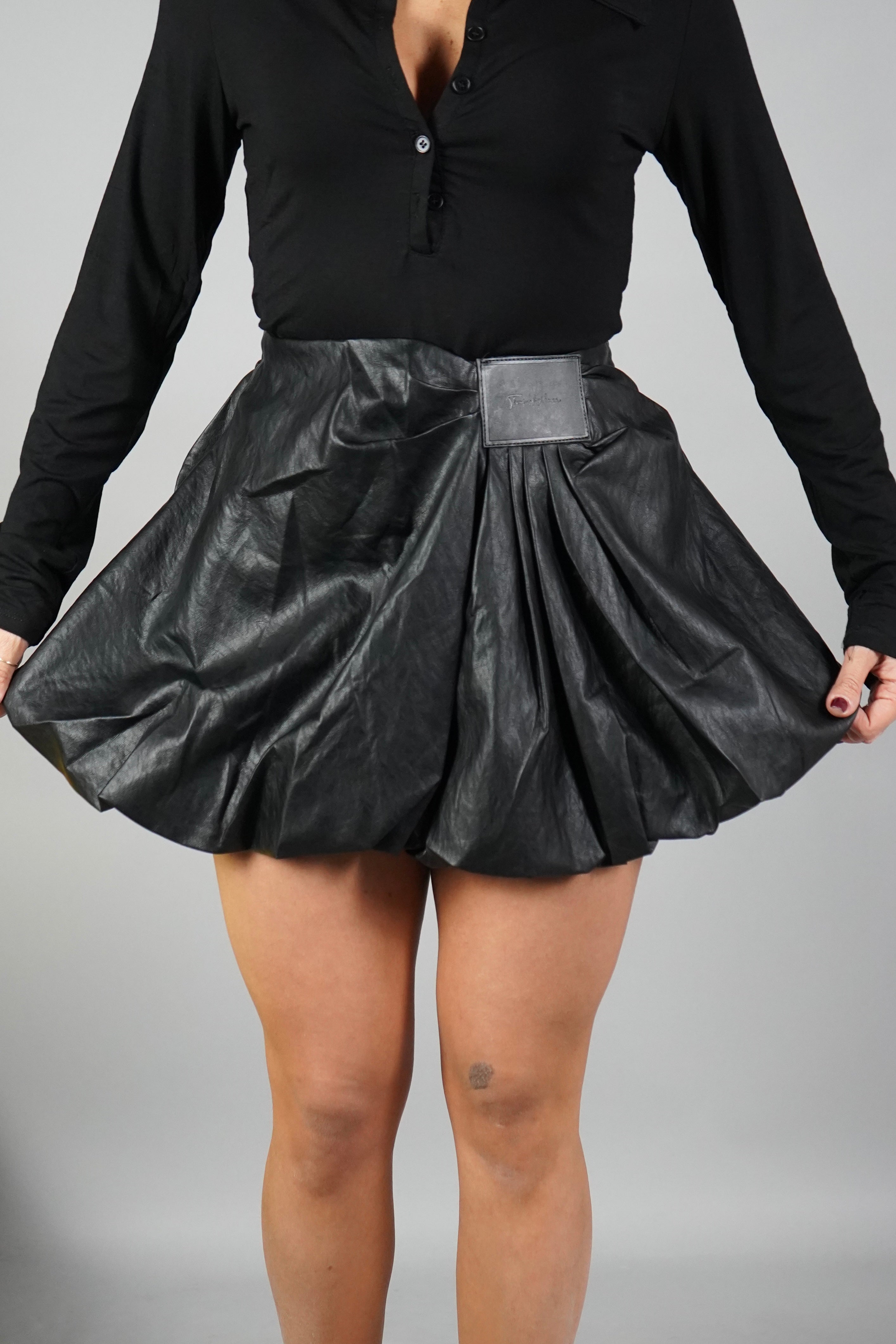 GONNA BALLON ECOPELLE NERA