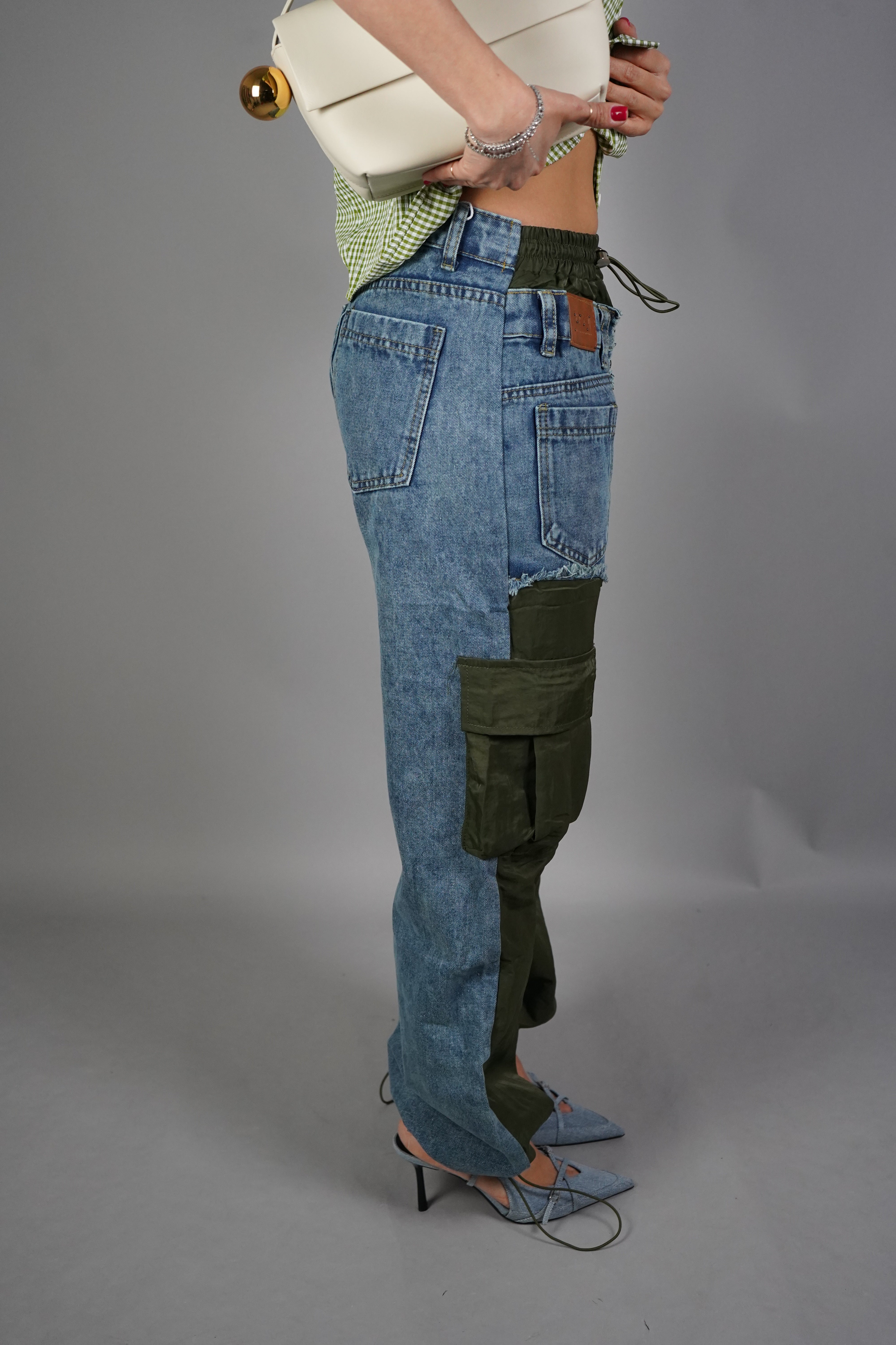 CARGO PARACHUTE DENIM MILITARE