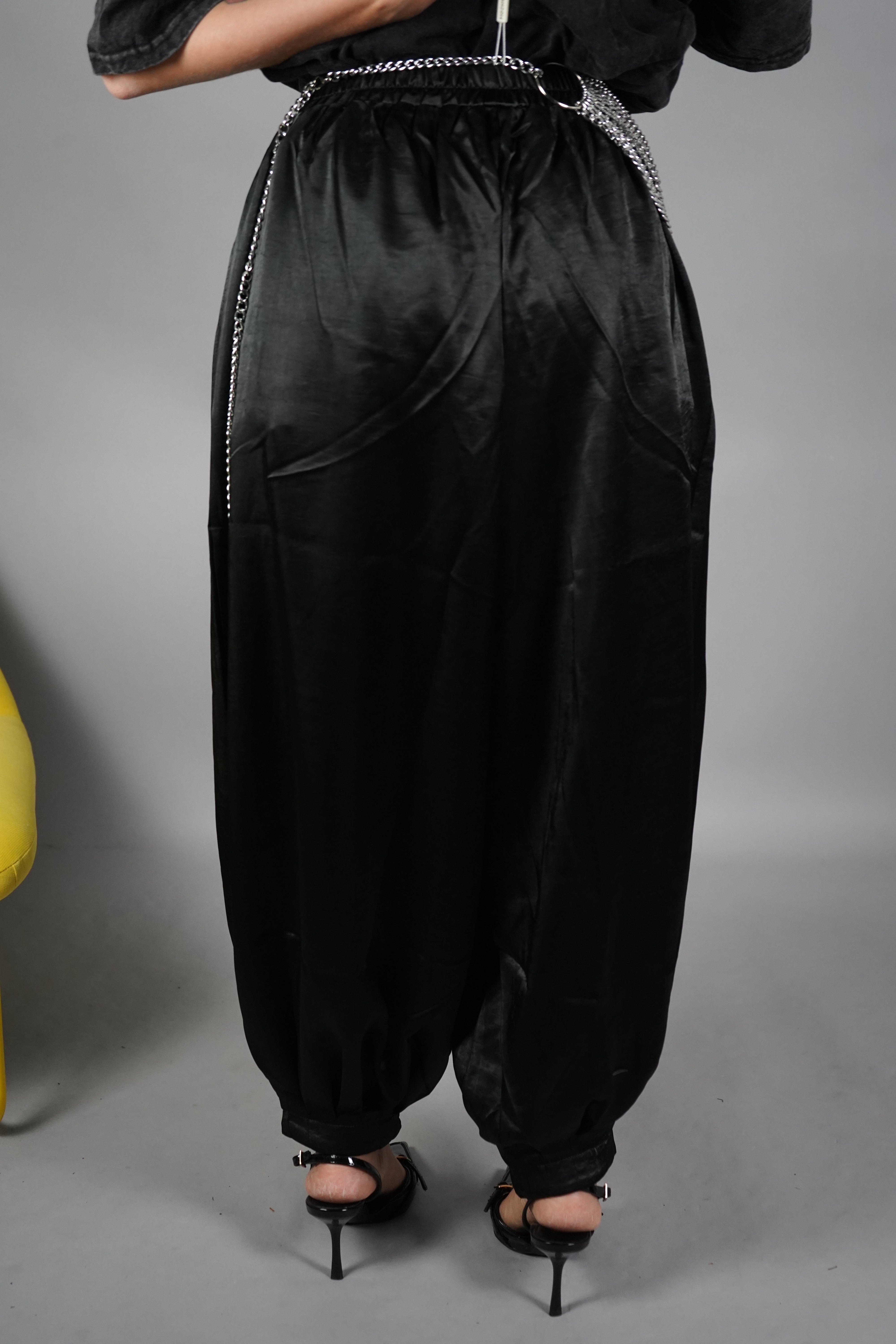 PANTALONE RASO BALLON NERO