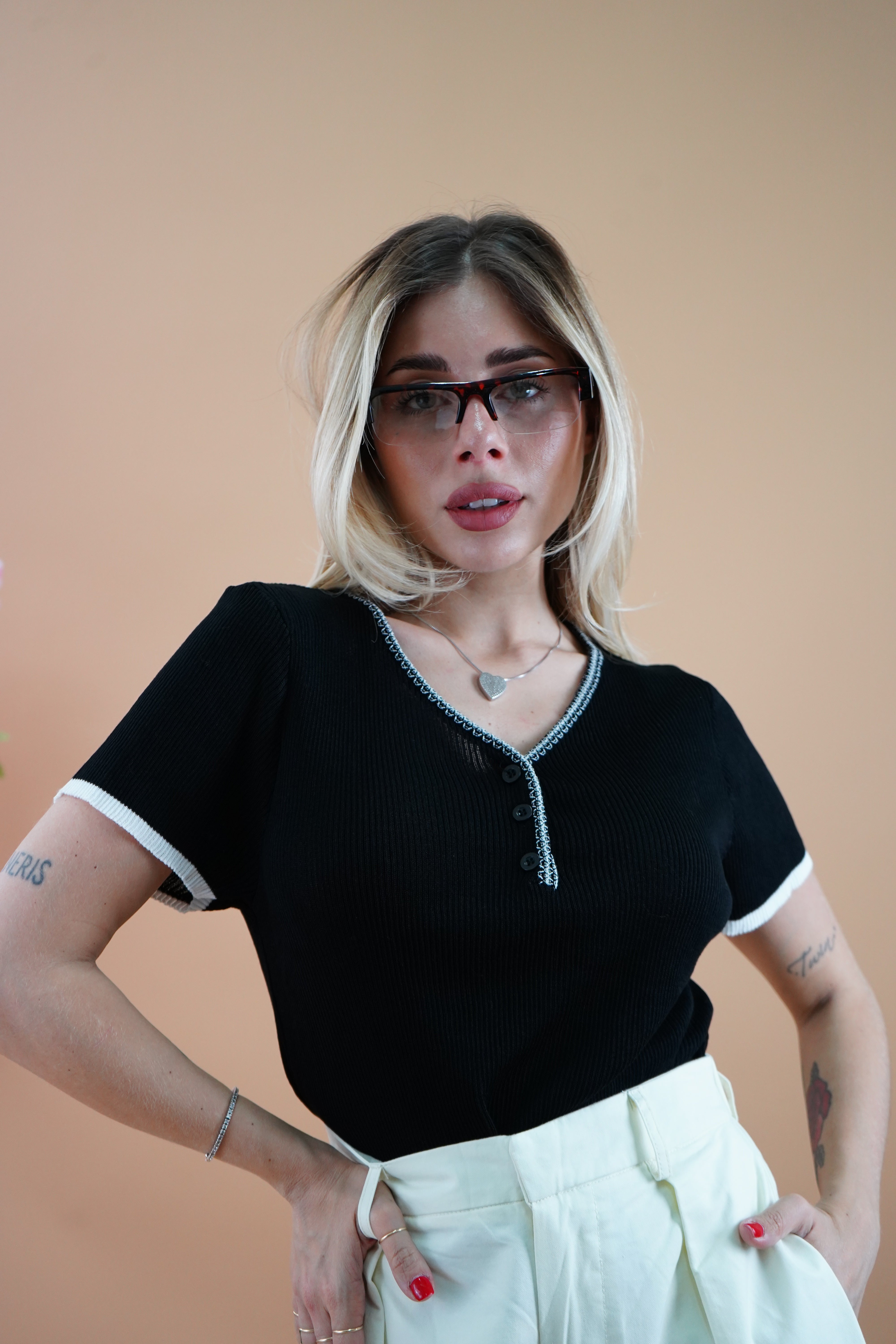 MAGLIA GIOIA NERA