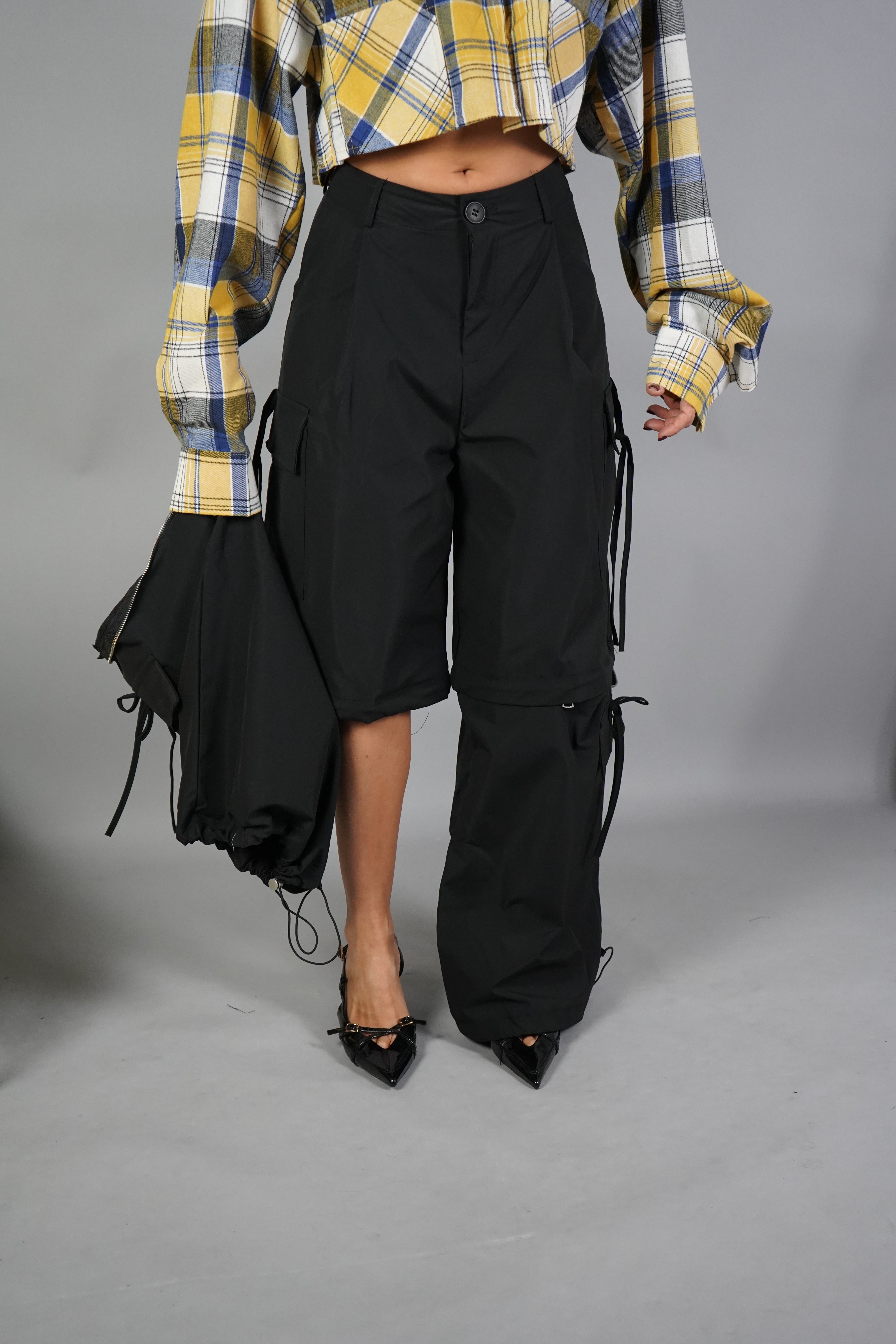 CARGO ZIP DUE IN UNO NERO