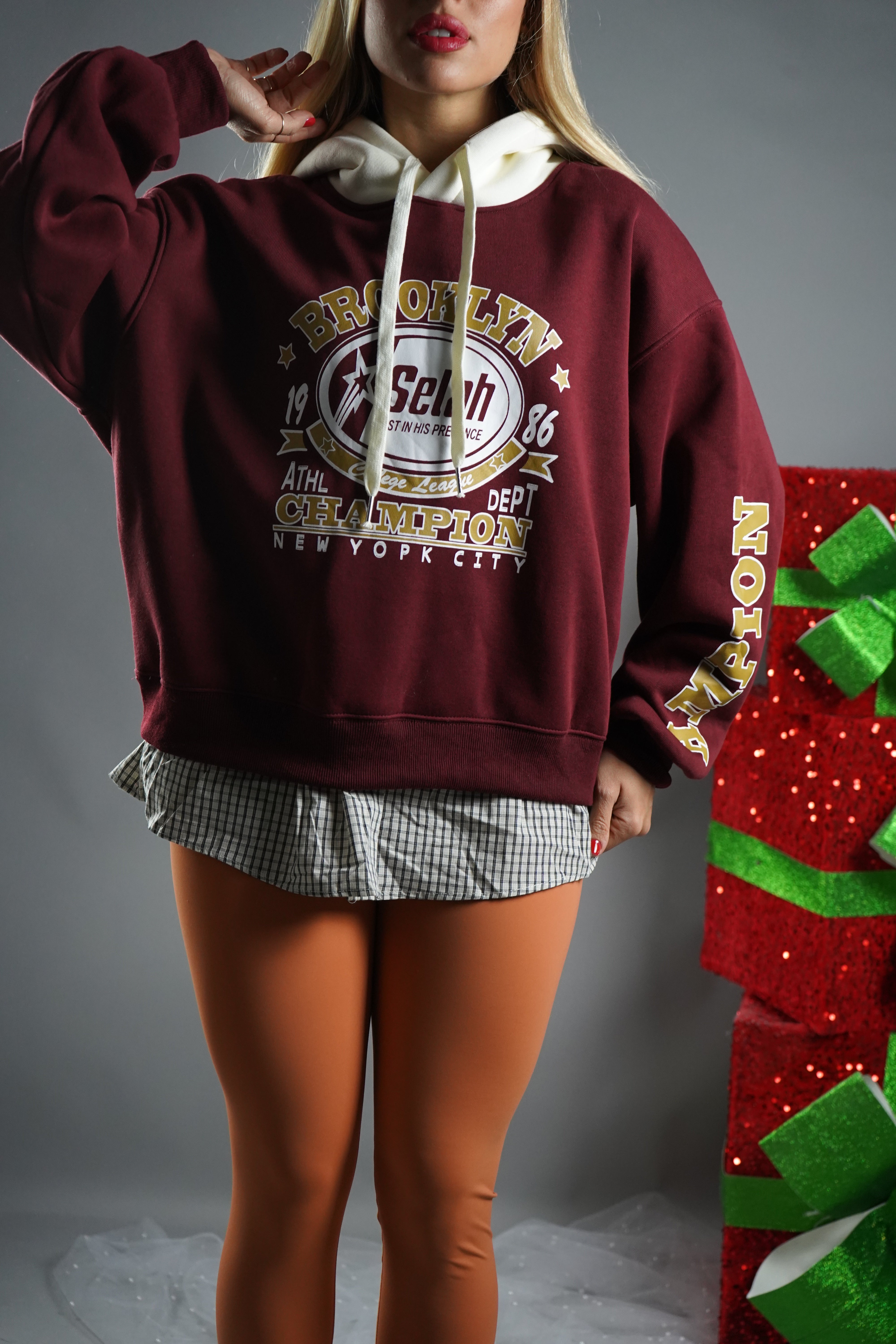 FELPA BROOKLYN BORDEAUX