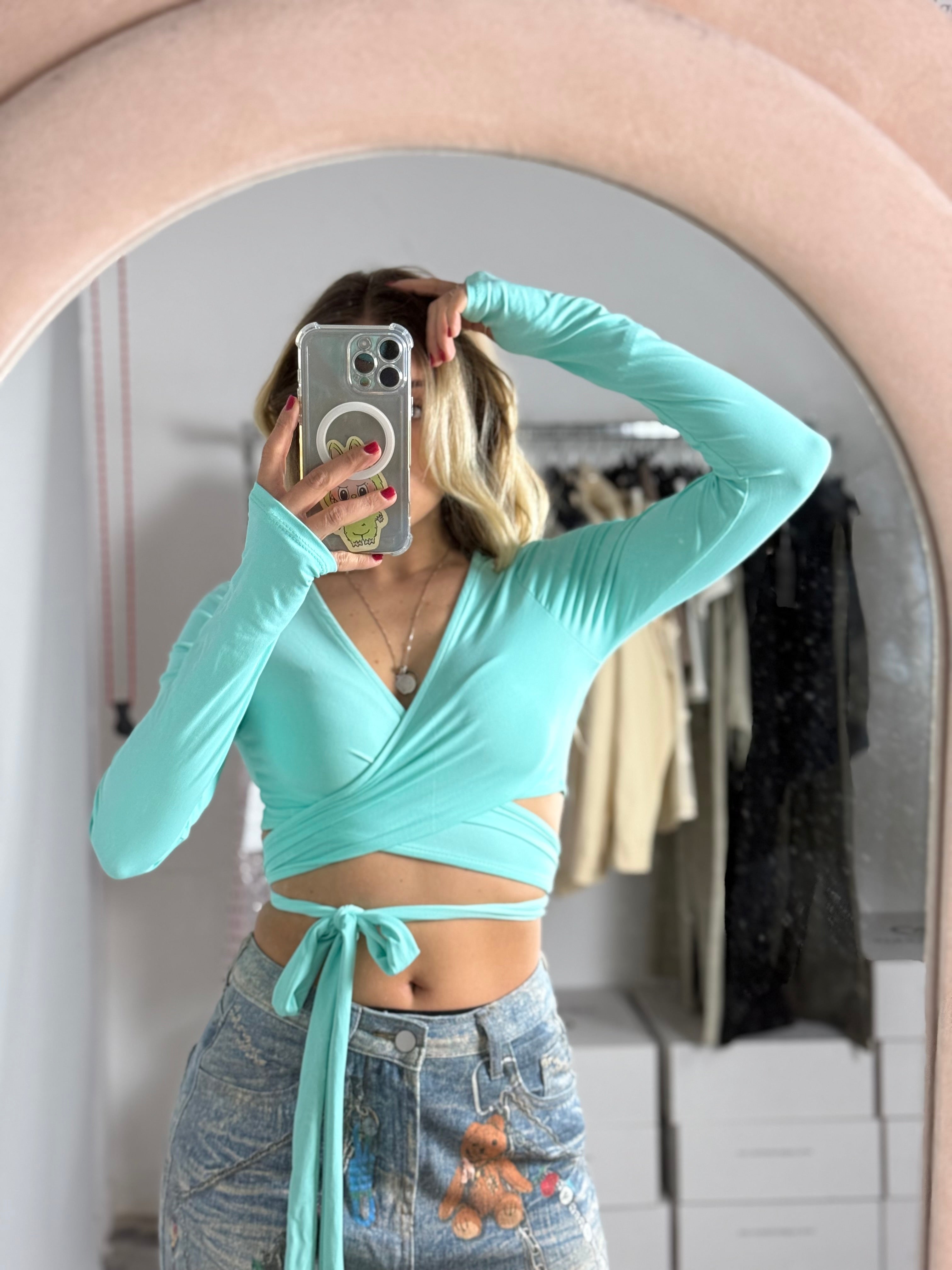TOP INCROCIO TIFFANY