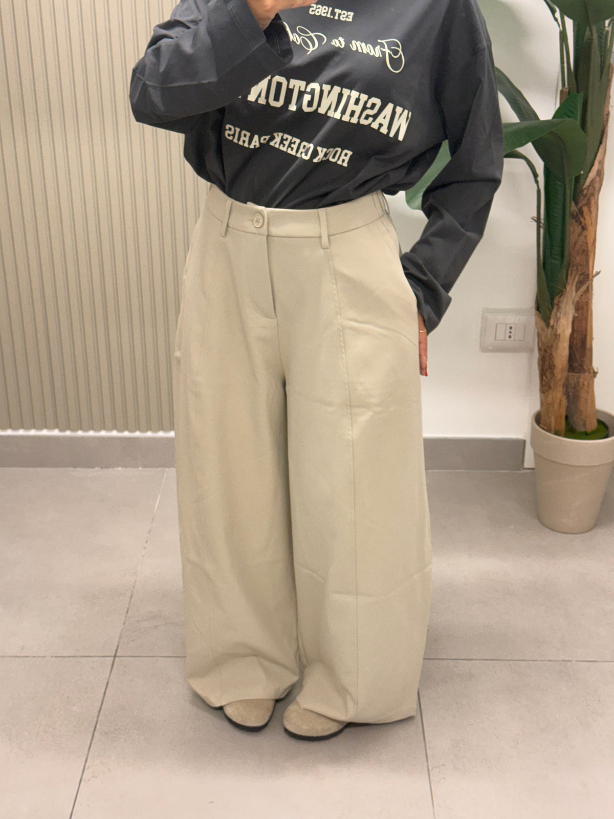 PANTALONE BARRELL BEIGE