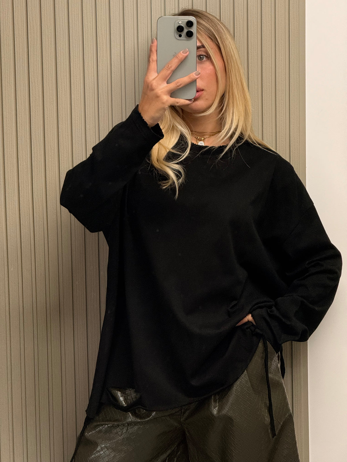 T-SHIRT STREET NERO