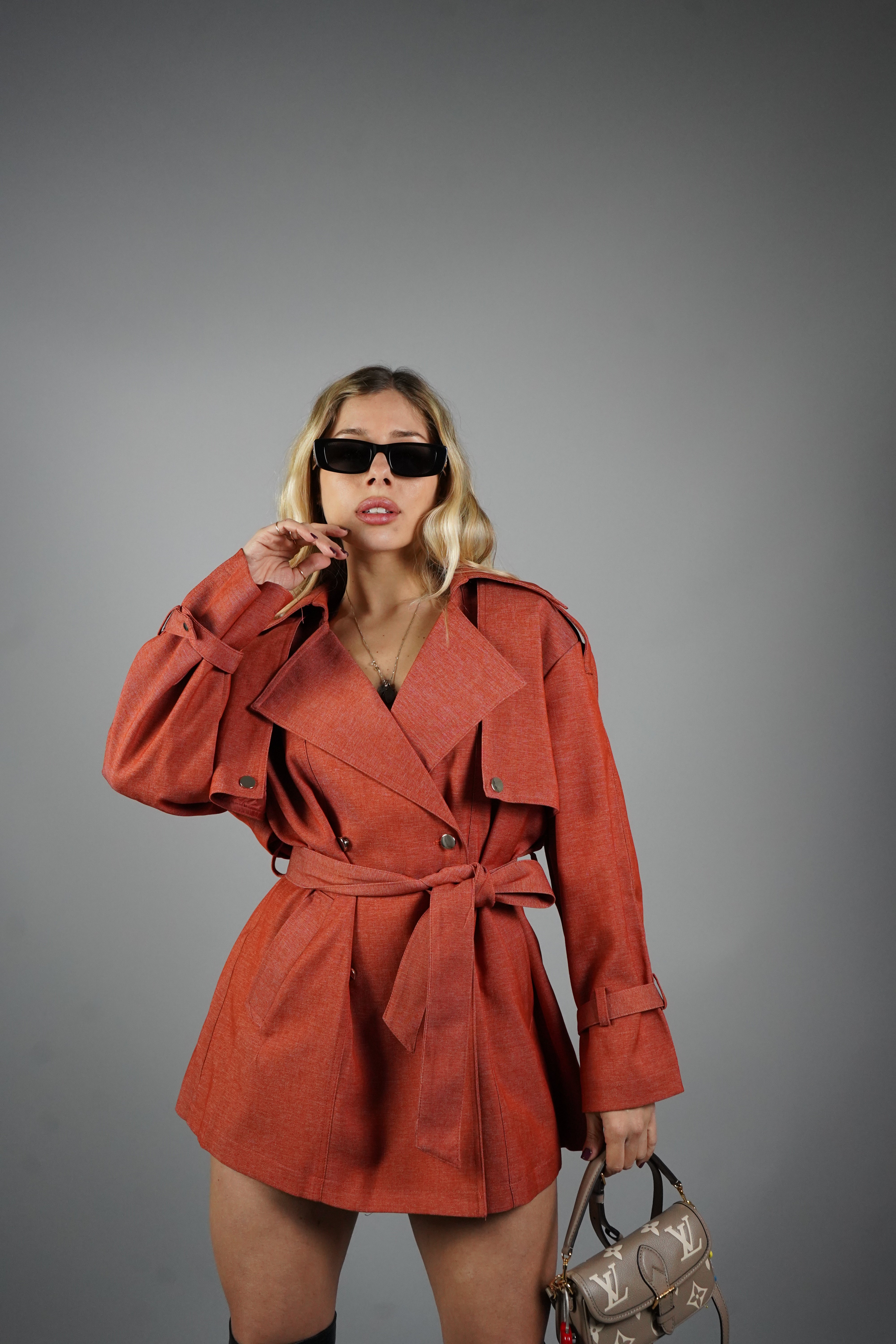 TRENCH ALESSIA RUGGINE