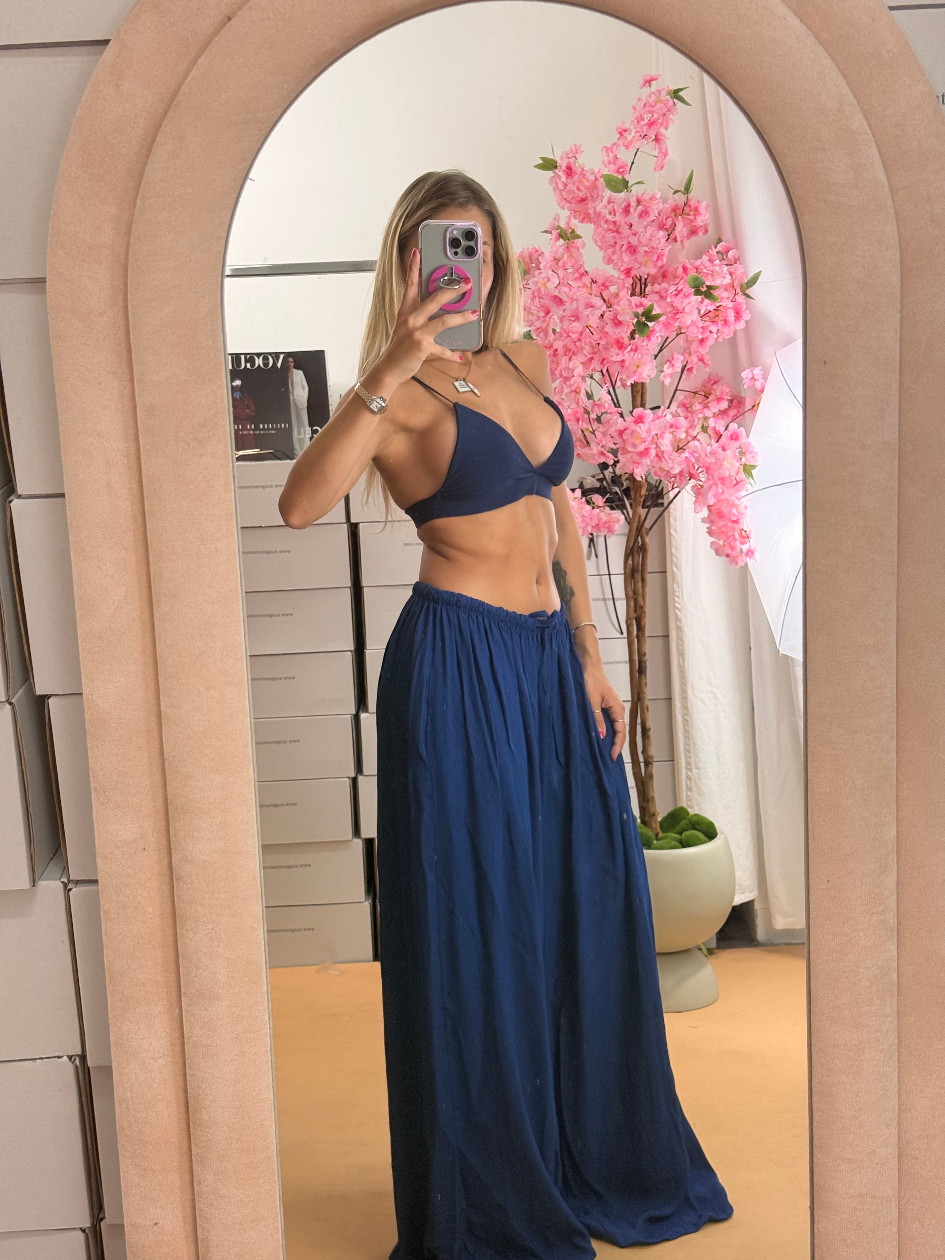 PANTALONE SOFT BLU