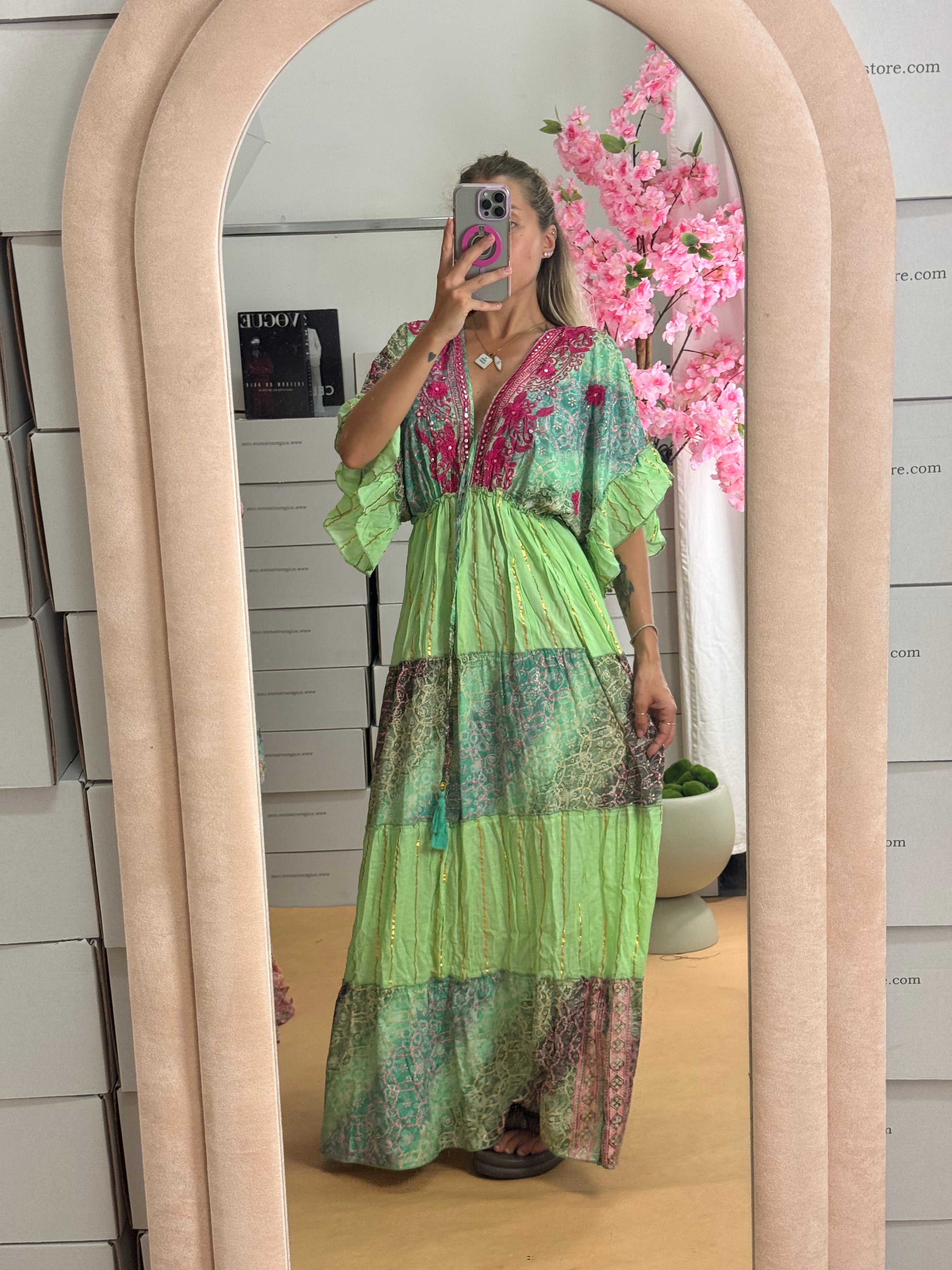 DRESS PARTENOPE VERDE
