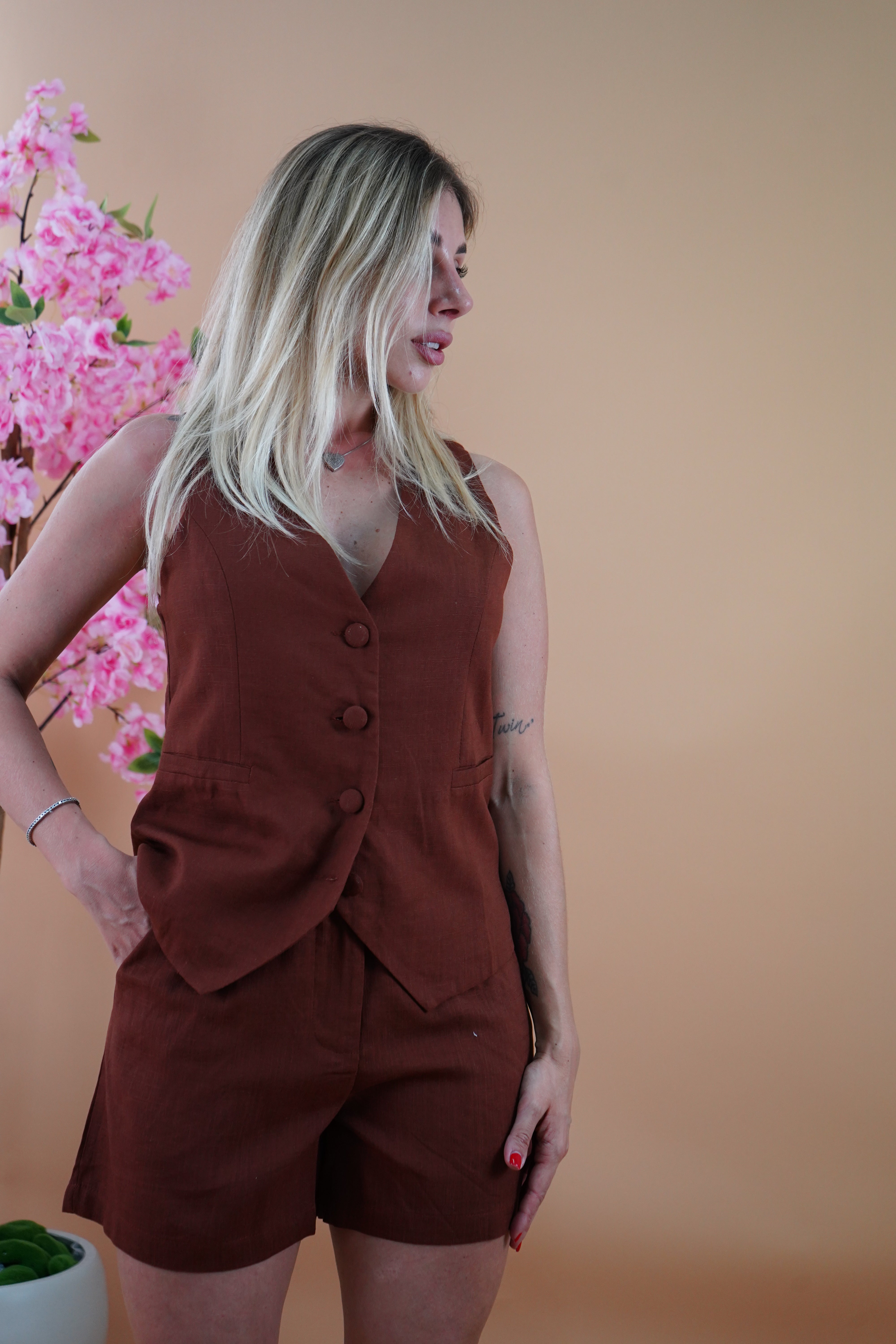 COORDINATO LORENZA IN LINO