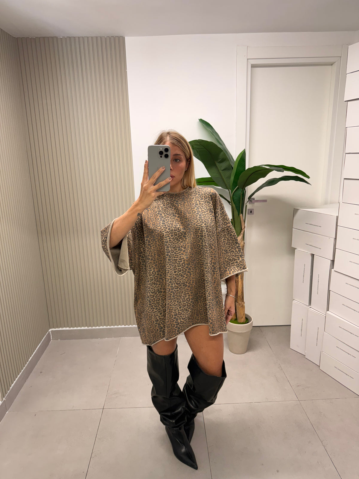 MAXI T-SHIRT ANIMALIER