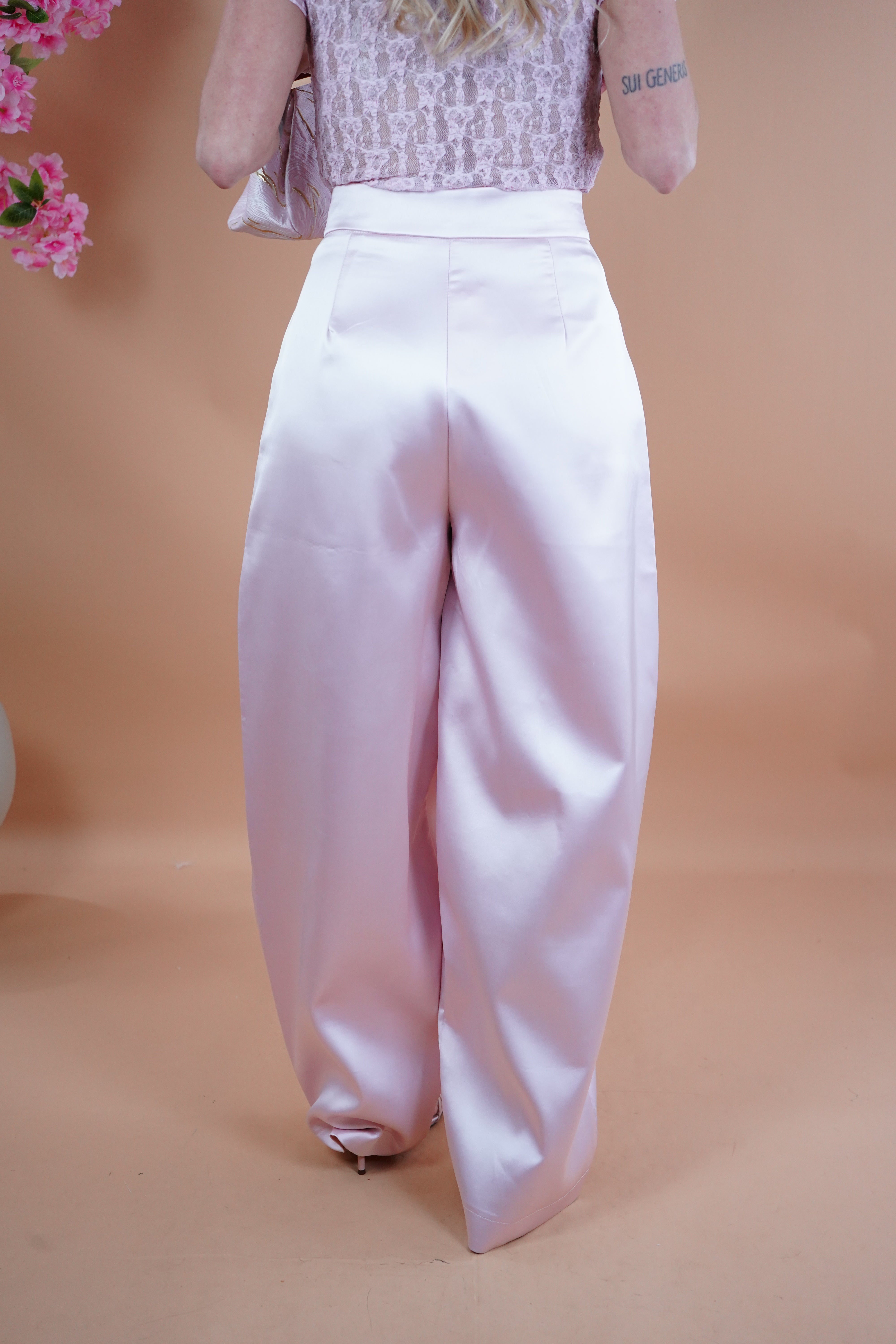 PANTALONE BALLON RASO ROSA