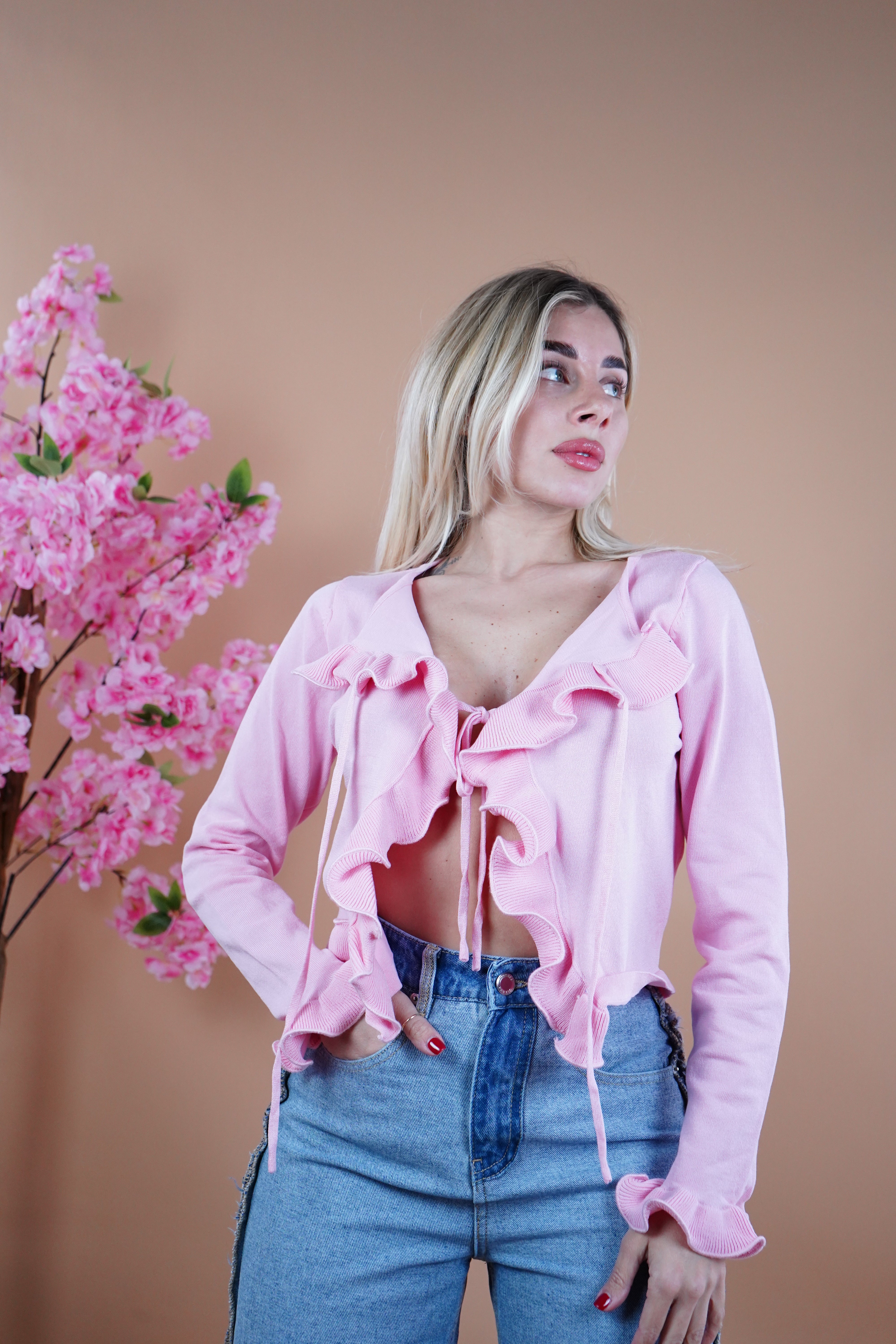 MAGLIA NEFFA ROSA