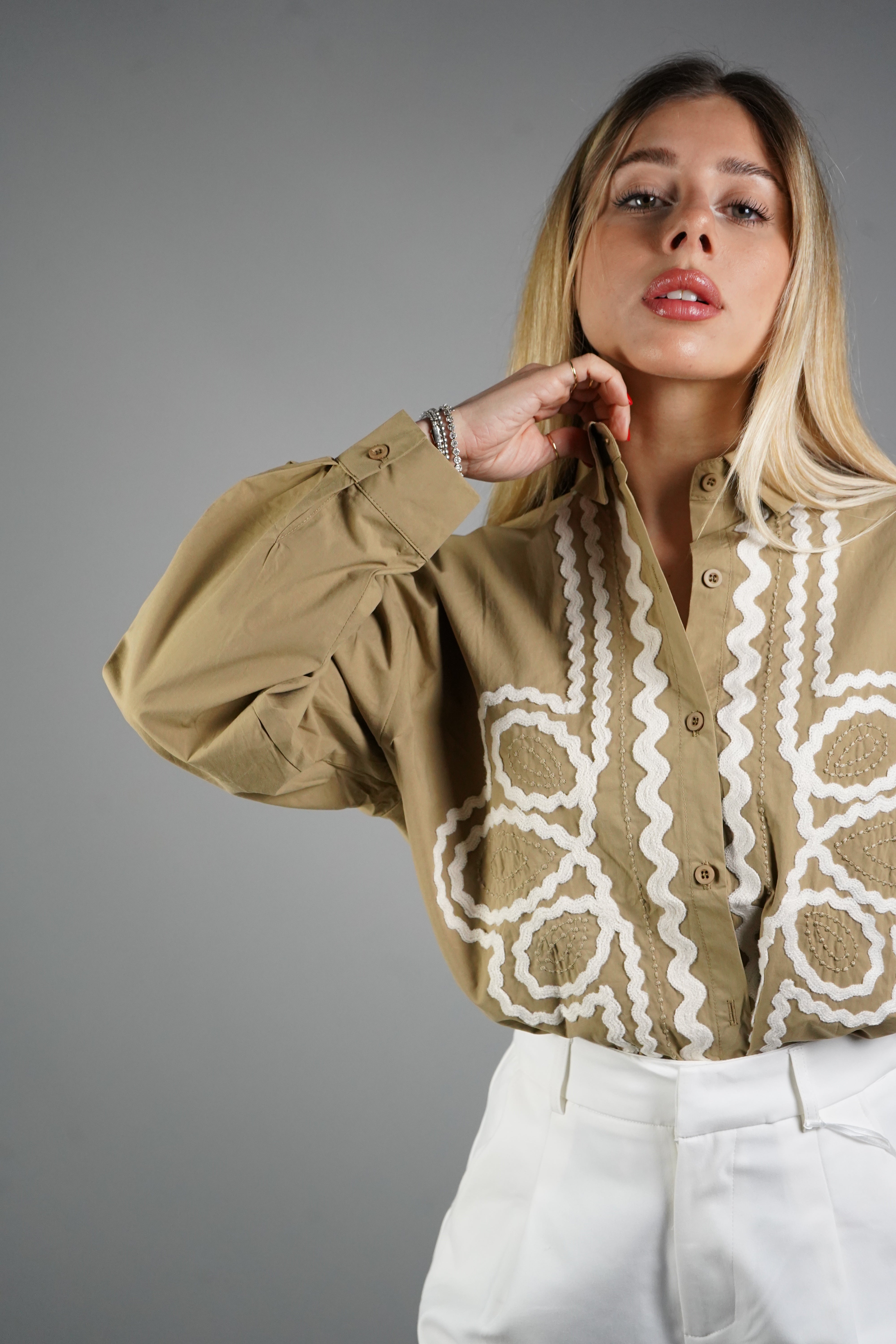 CAMICIA MARGHERITA BEIGE
