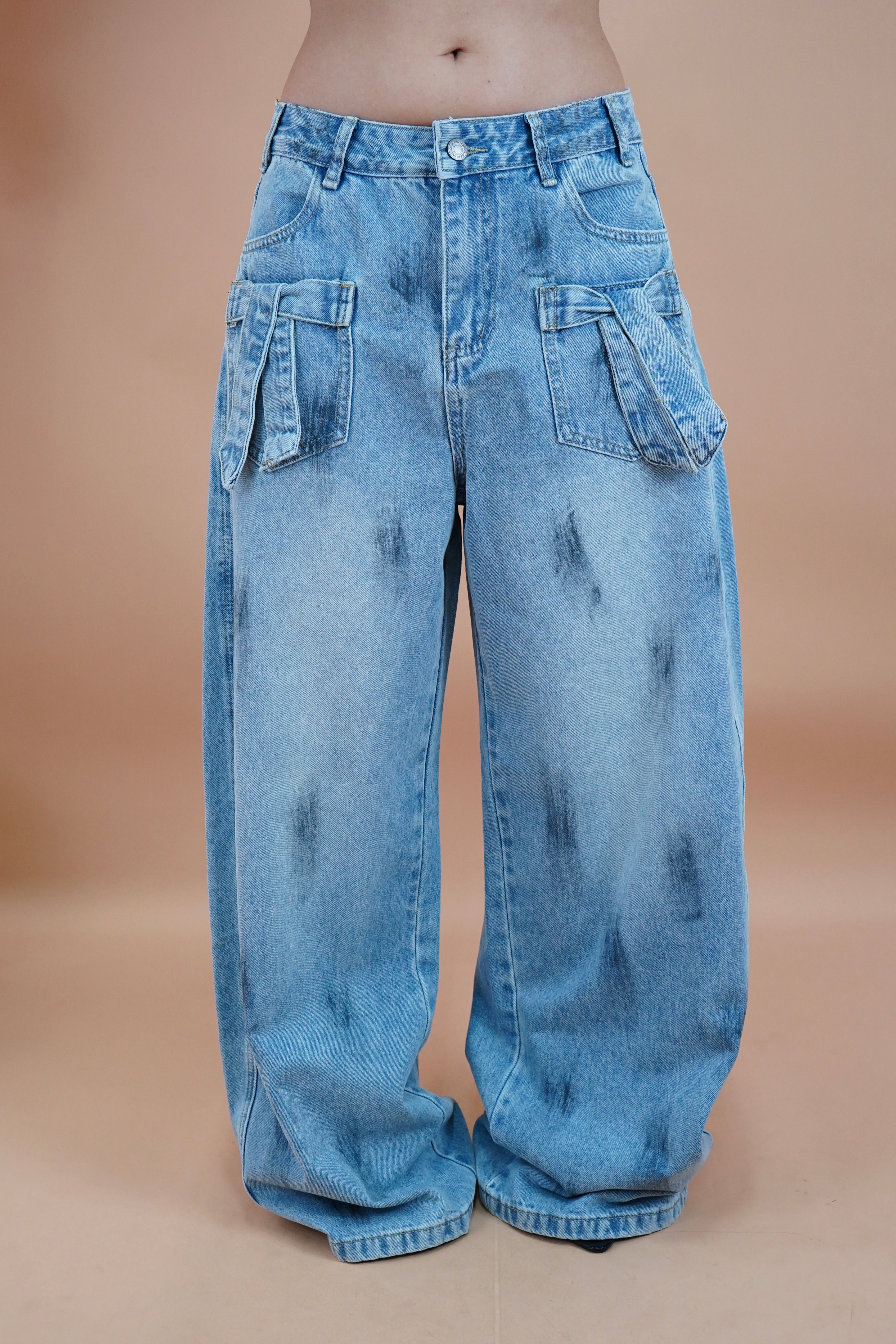 JEANS WIDE LEG FIOCCO
