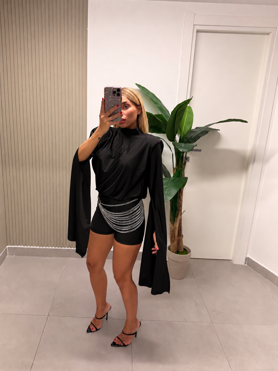 MINI JUMPSUIT CIGNO NERA