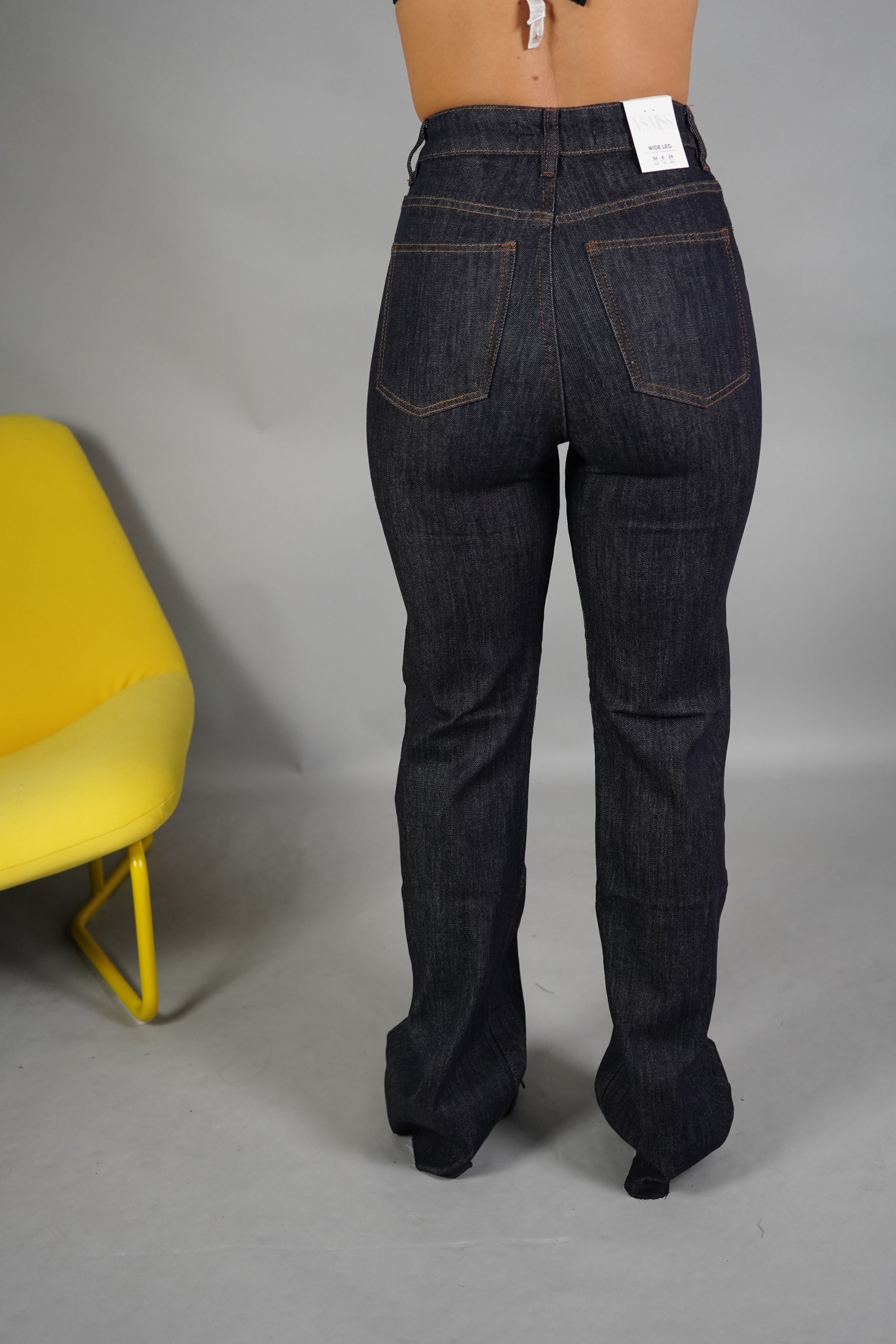 JEANS GAMBA DRITTA BLU SCURO