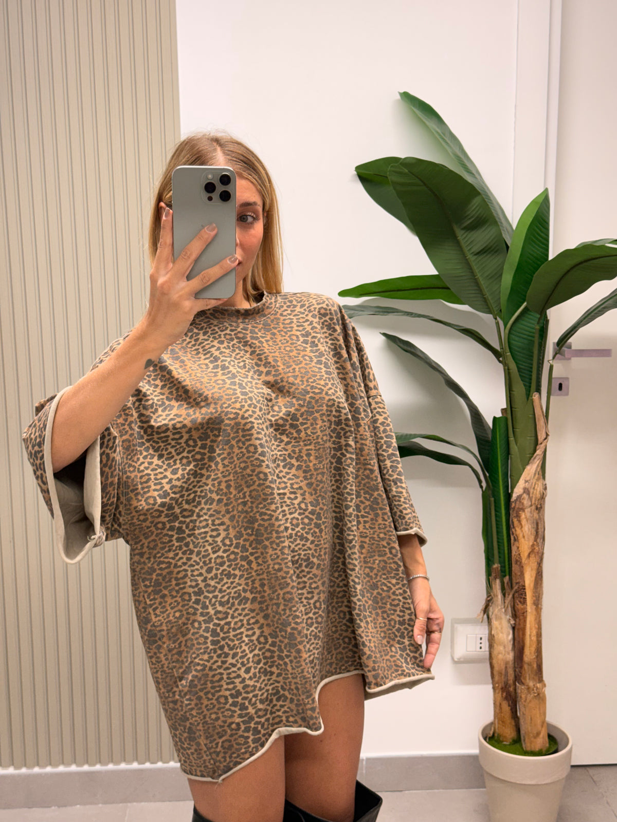 MAXI T-SHIRT ANIMALIER