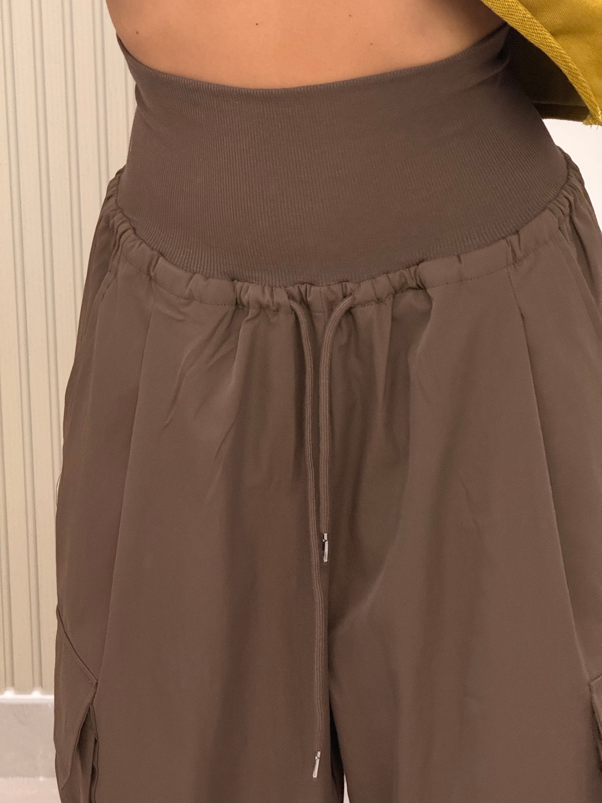 PANTALONE CARGO BUSTINO MARRONE