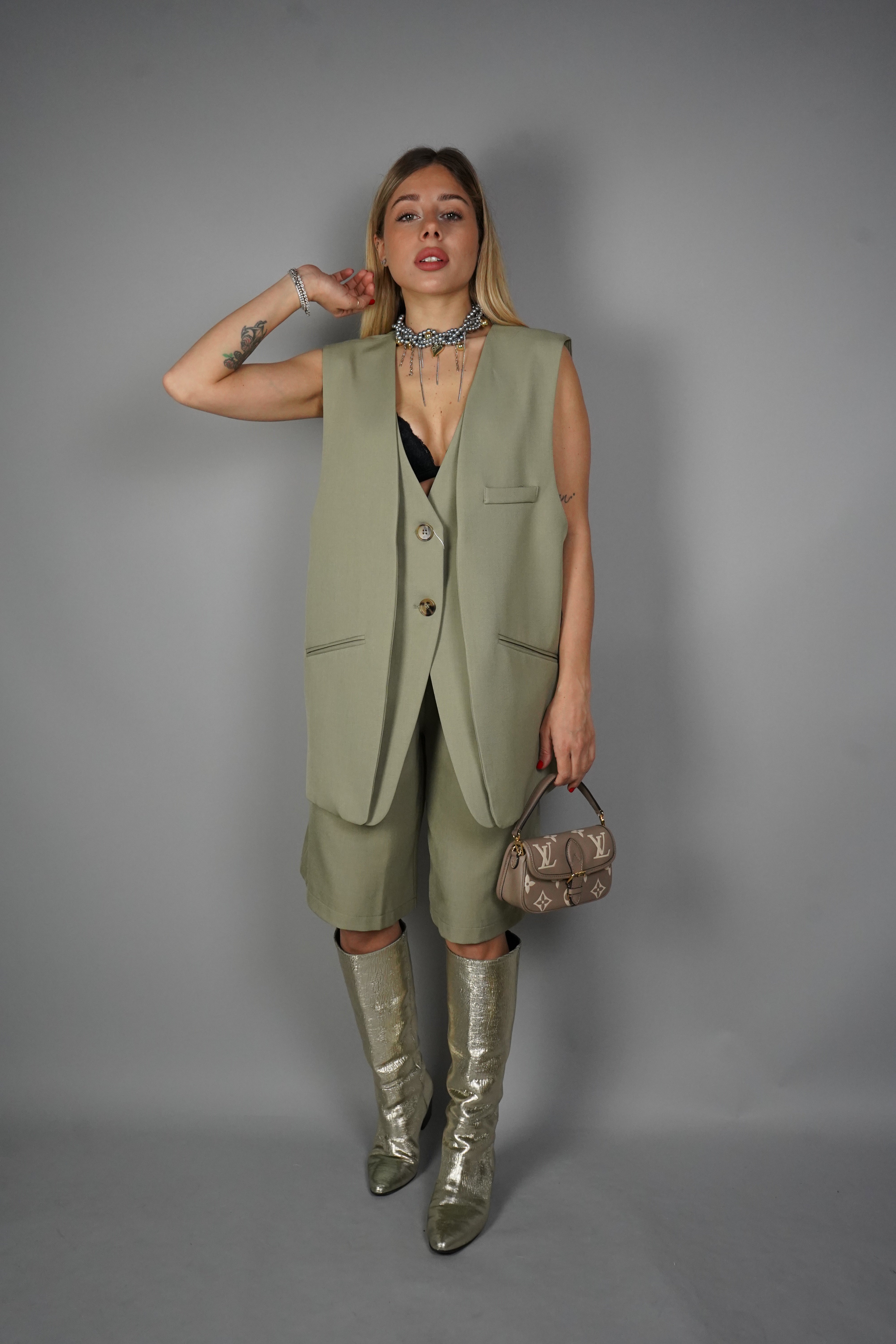 TAILLEUR DUBLINO VERDE MILITARE