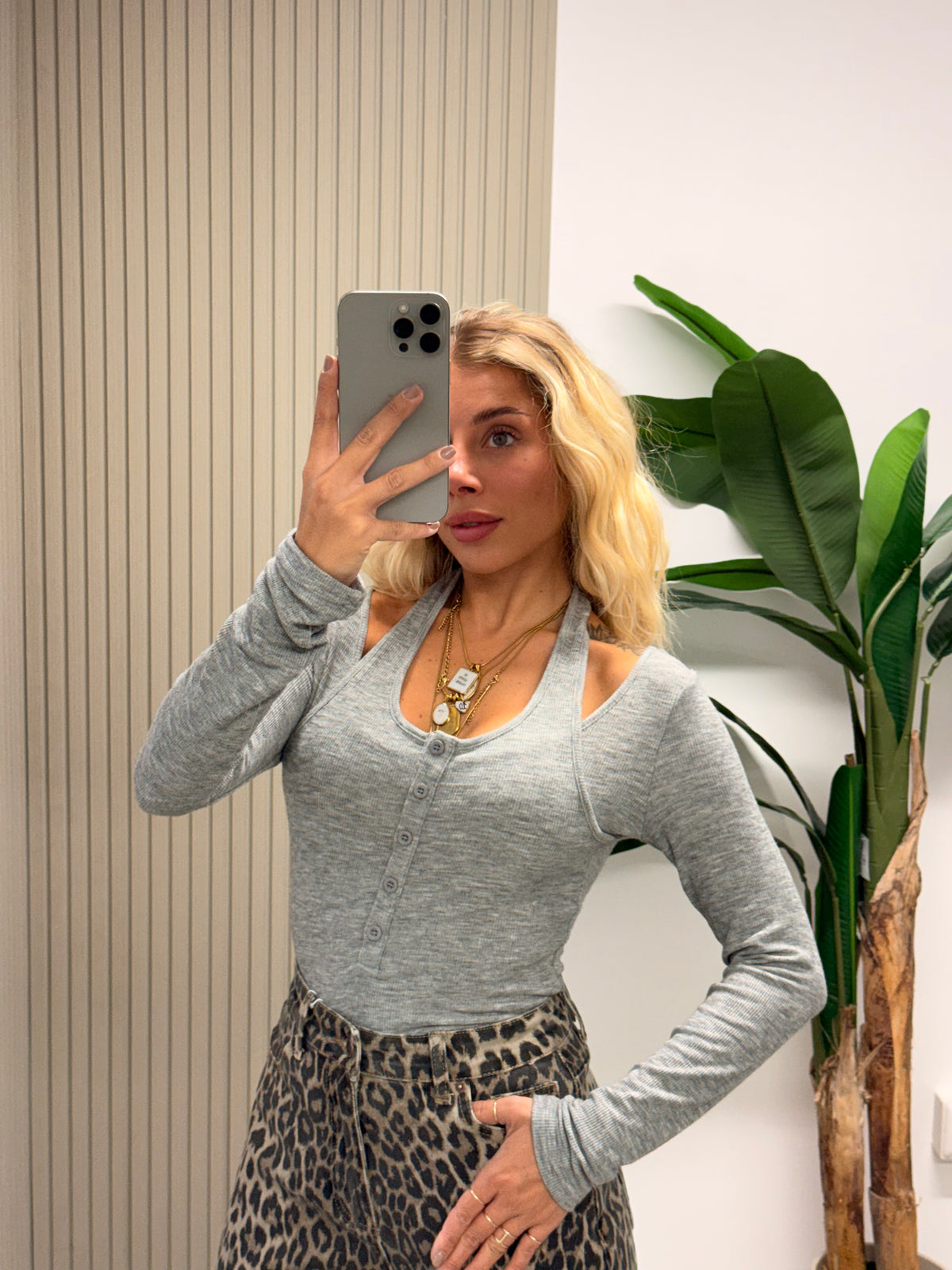 MAGLIA CAROLA GRIGIA