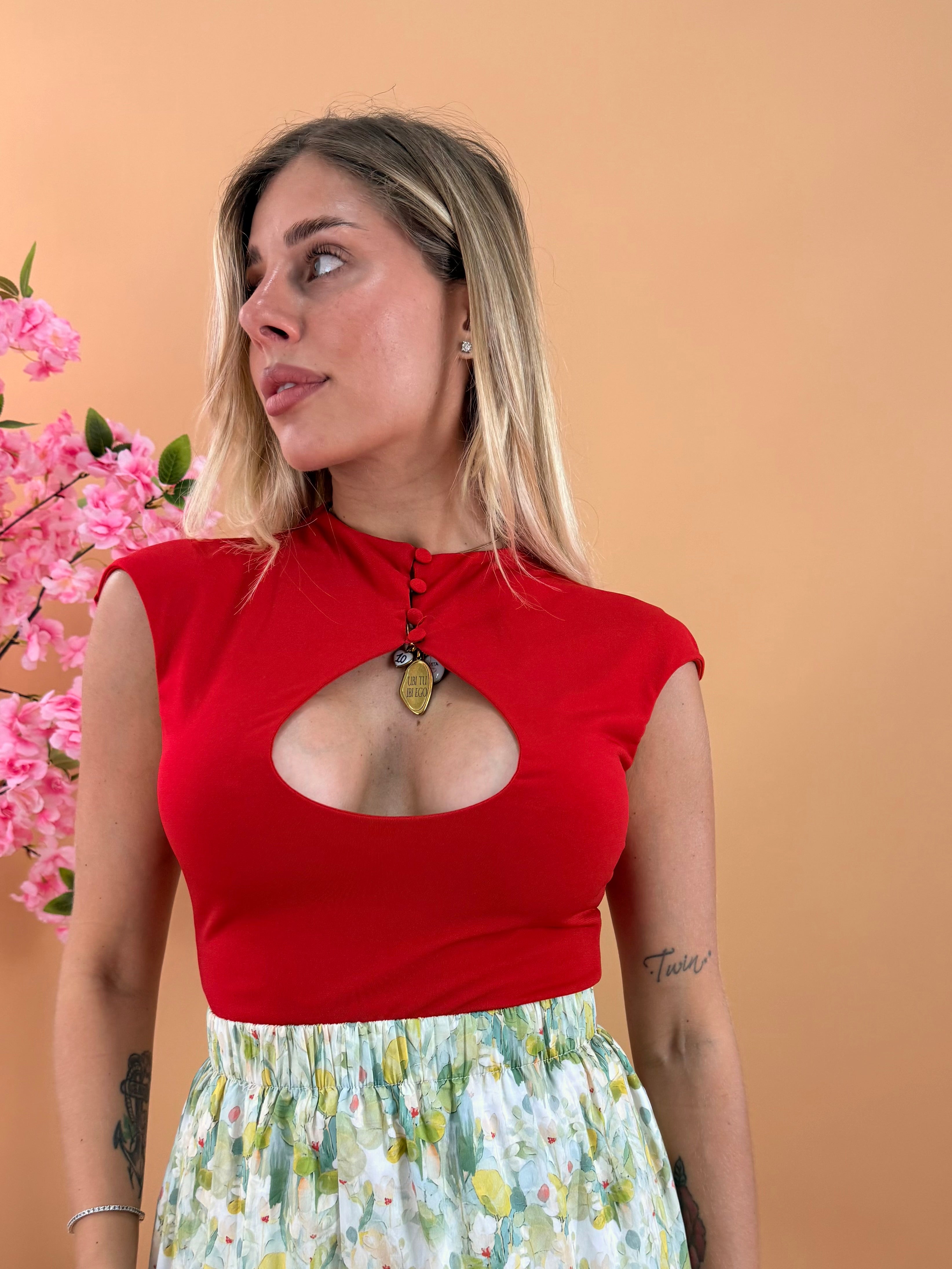 TOP BEATRICE ROSSO