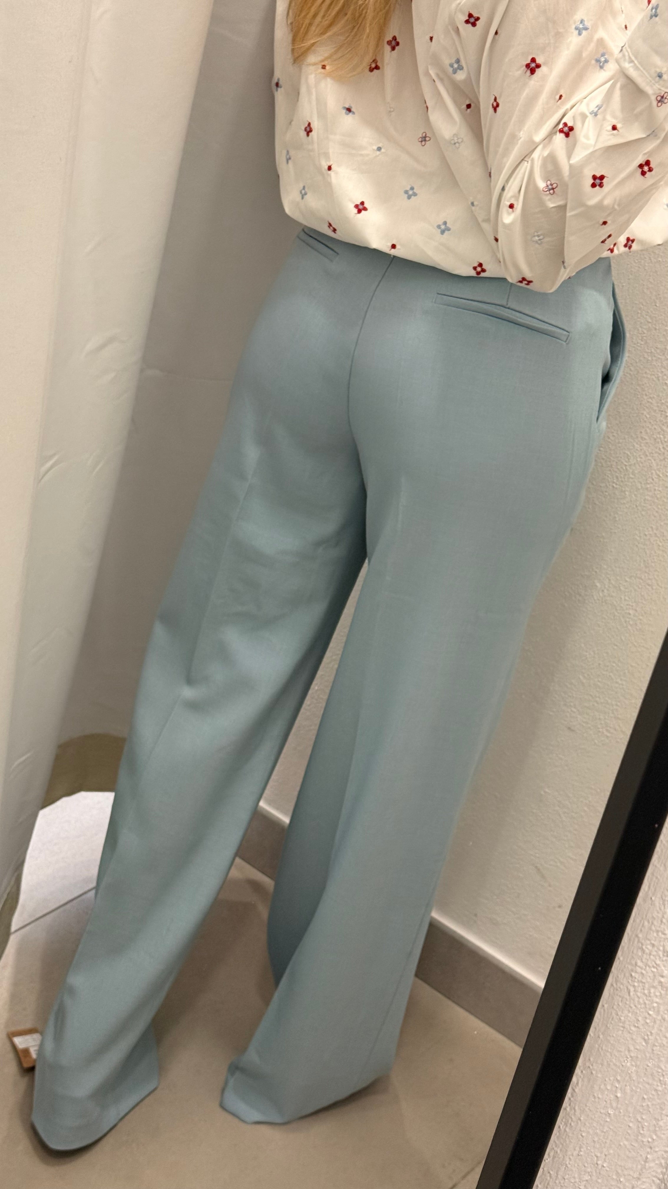 PANTALONE OFFICE AZZURRO