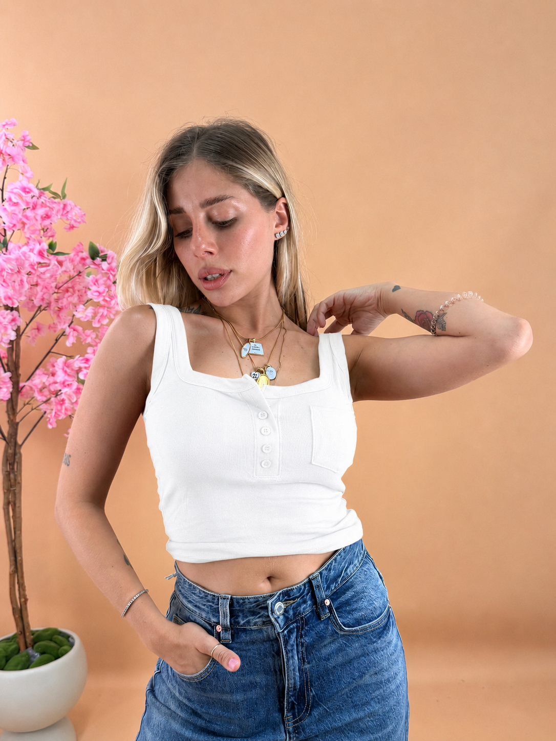CANOTTA COPPETTA BIANCA