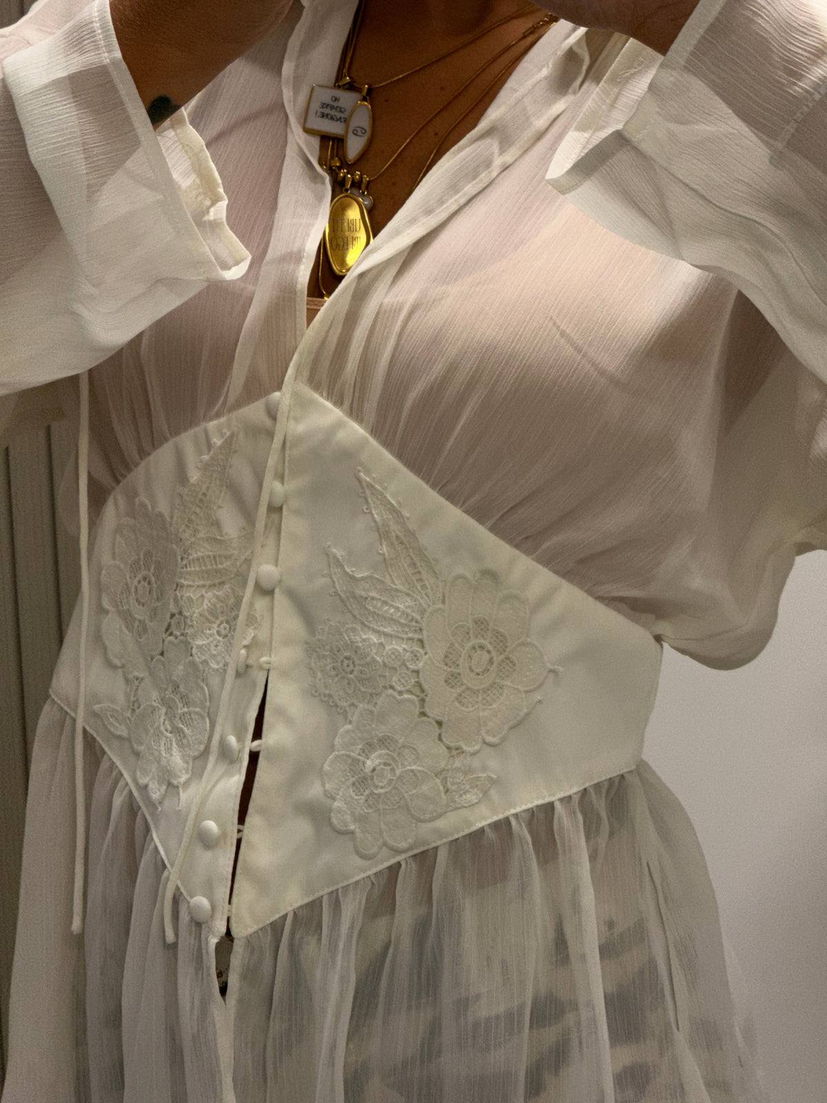 CAMICIA ROMANTICA BIANCA