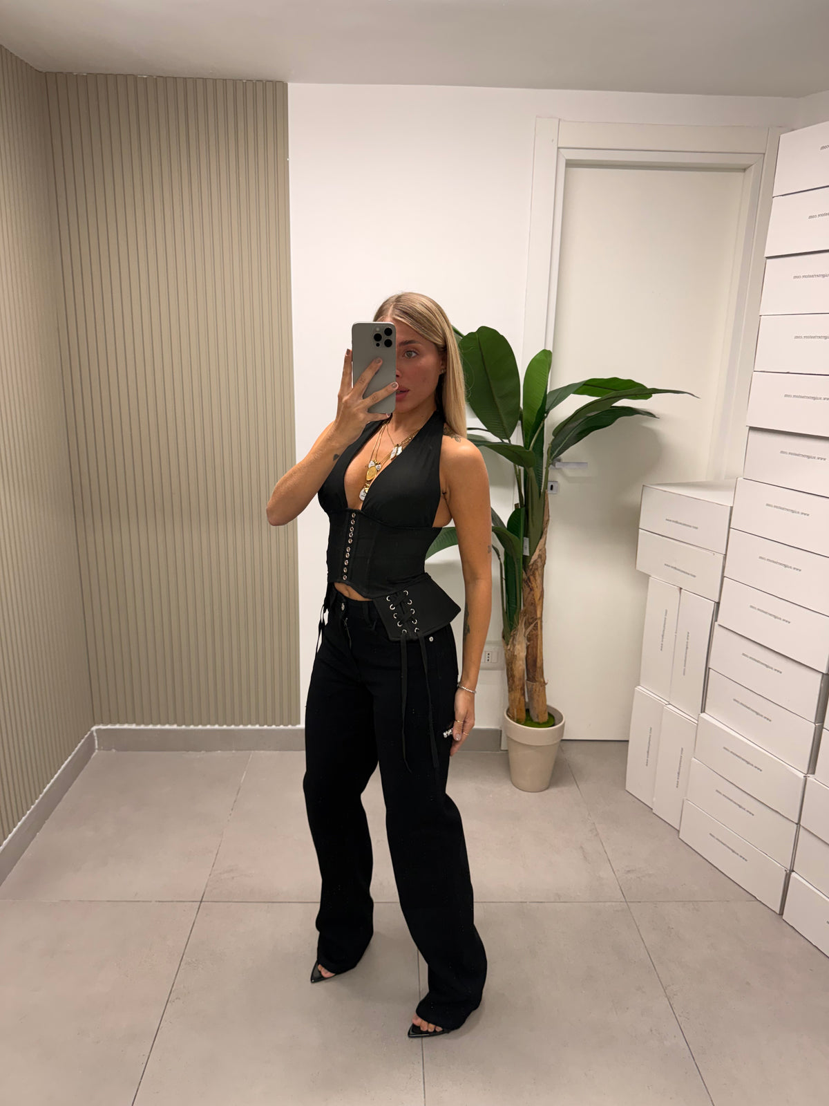 TOP BRIGIDA NERO