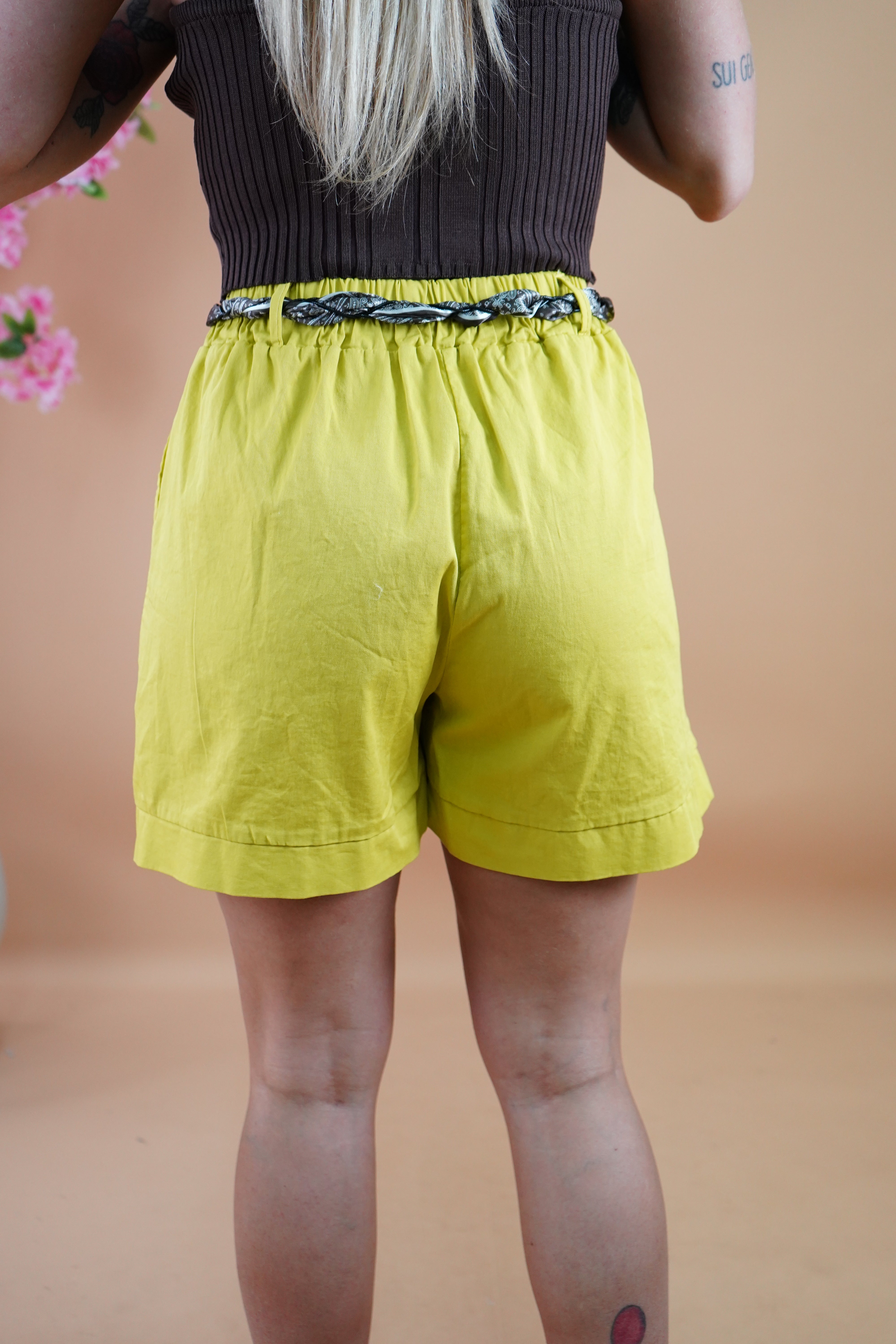 SHORTS BANDANA GIALLO