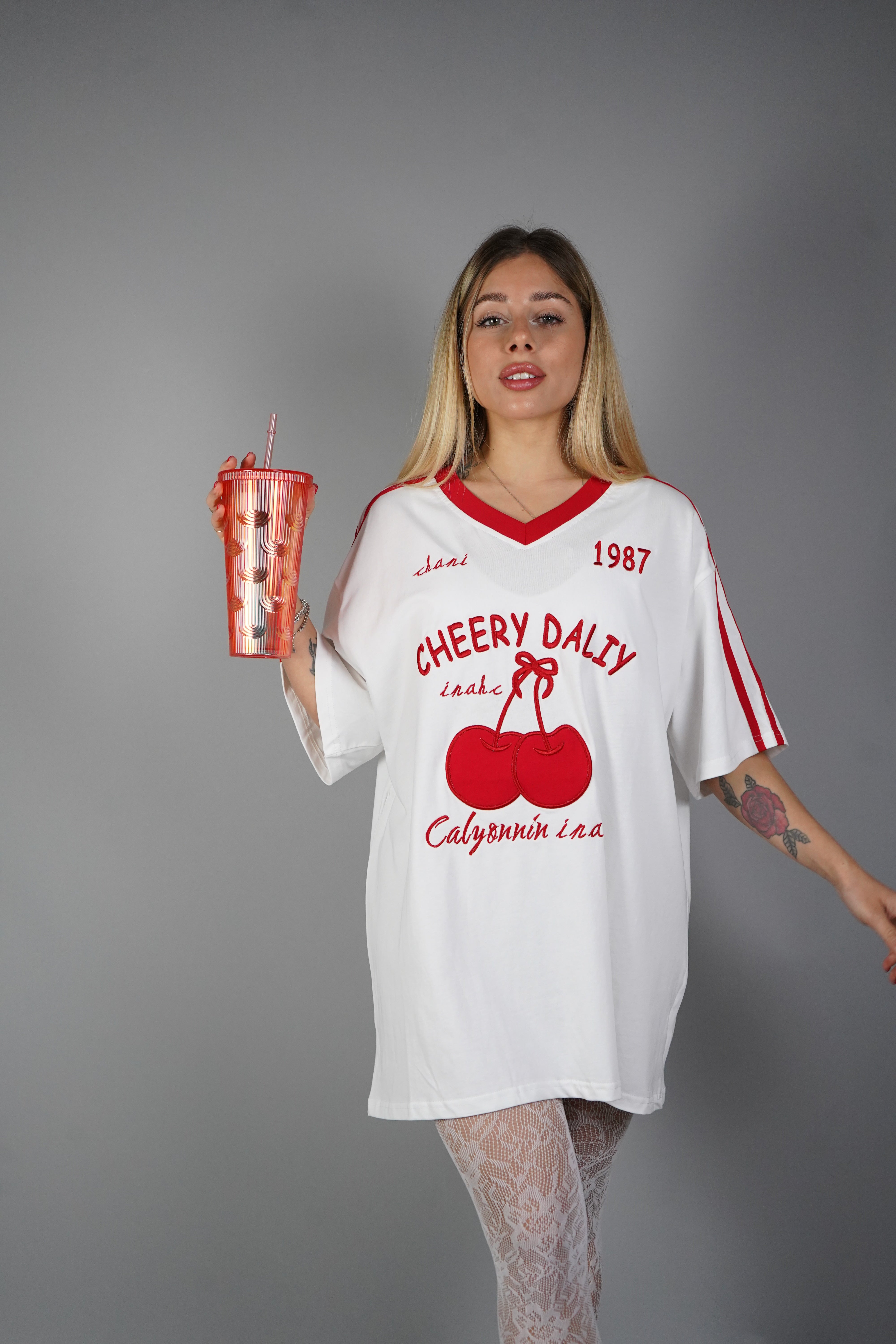 MAXI T-SHIRT CHERRY