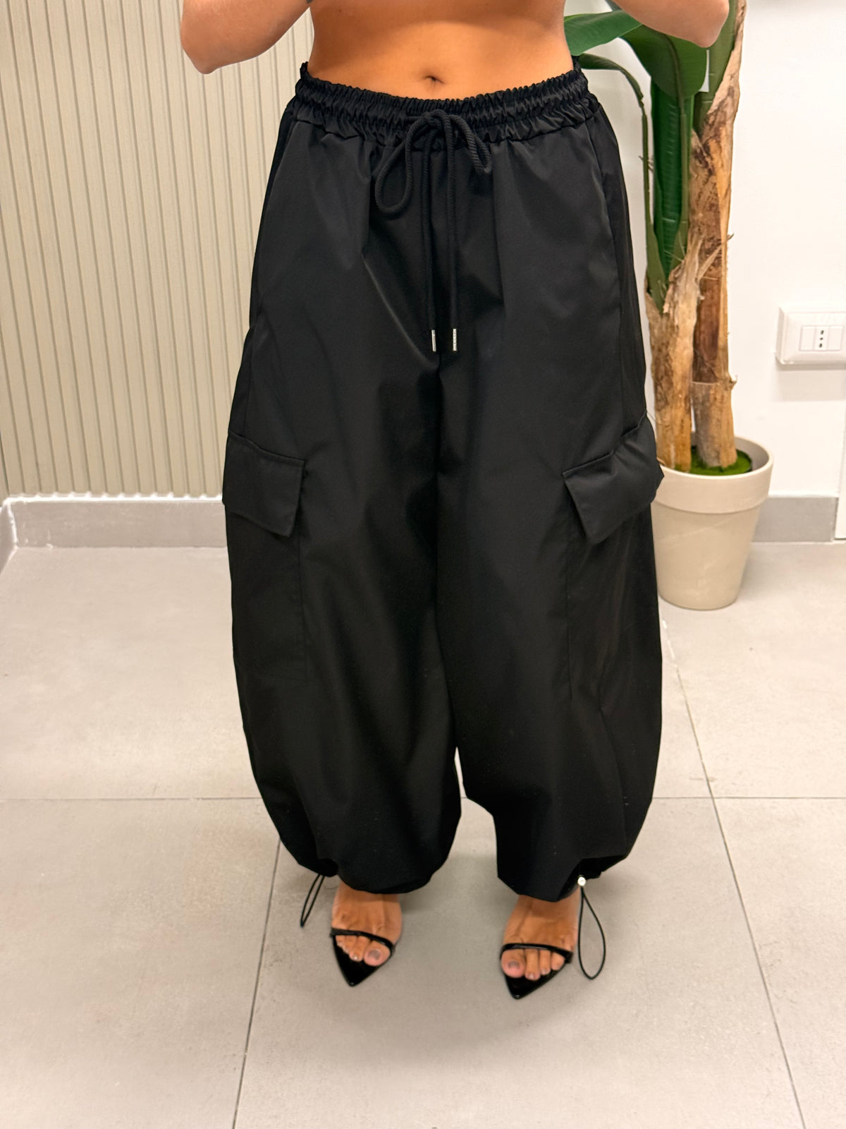 PANTALONE CARGO MELISSA NERO